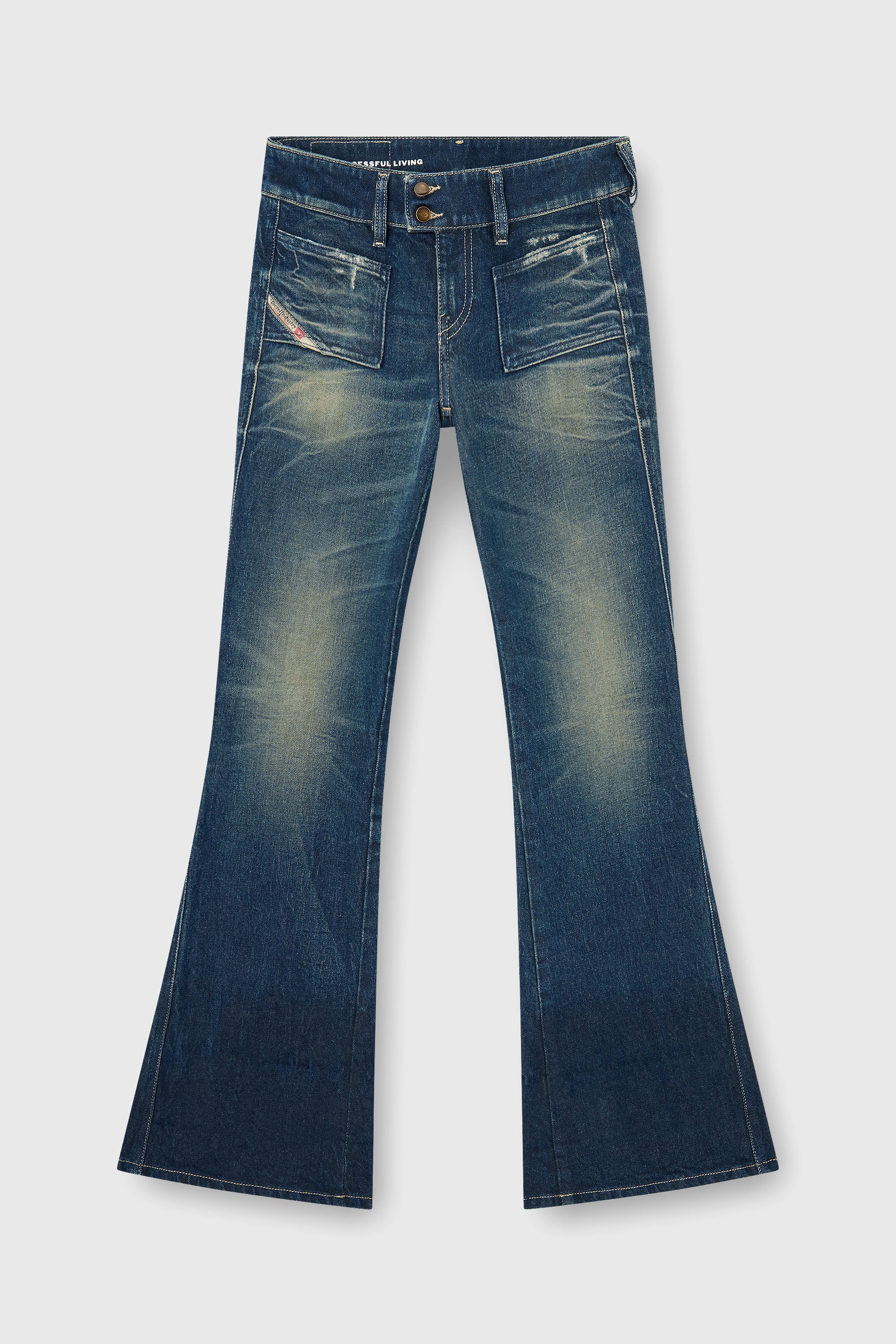 Diesel - Female's Bootcut Jeans D-Hush 007EH, Dark Blue - 6