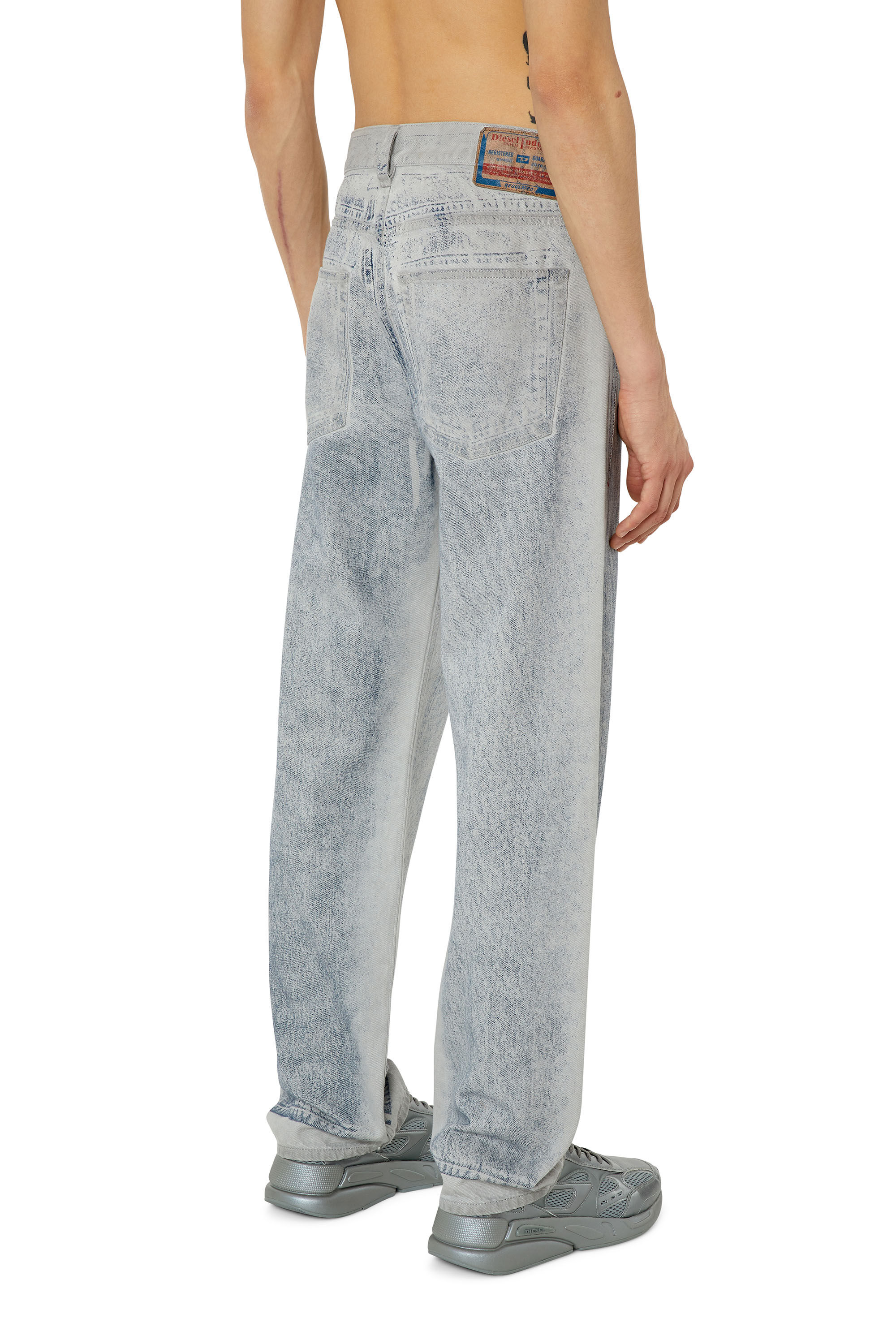 Diesel - Male's Straight Jeans 2010 D-Macs 09F23, Light Grey - 4