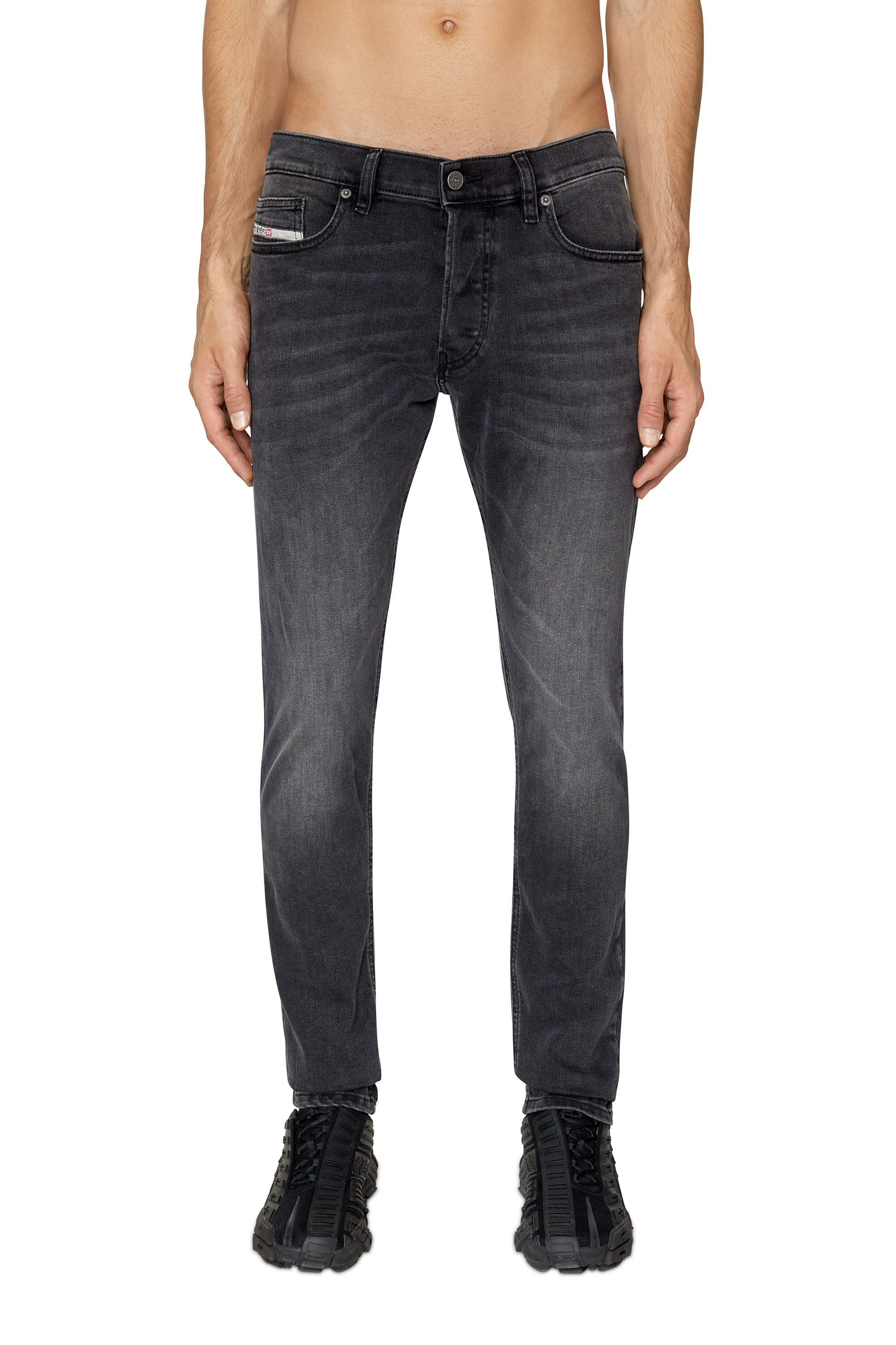 Men's Slim Jeans | Mid D-LusterBlack/Dark grey | Diesel US