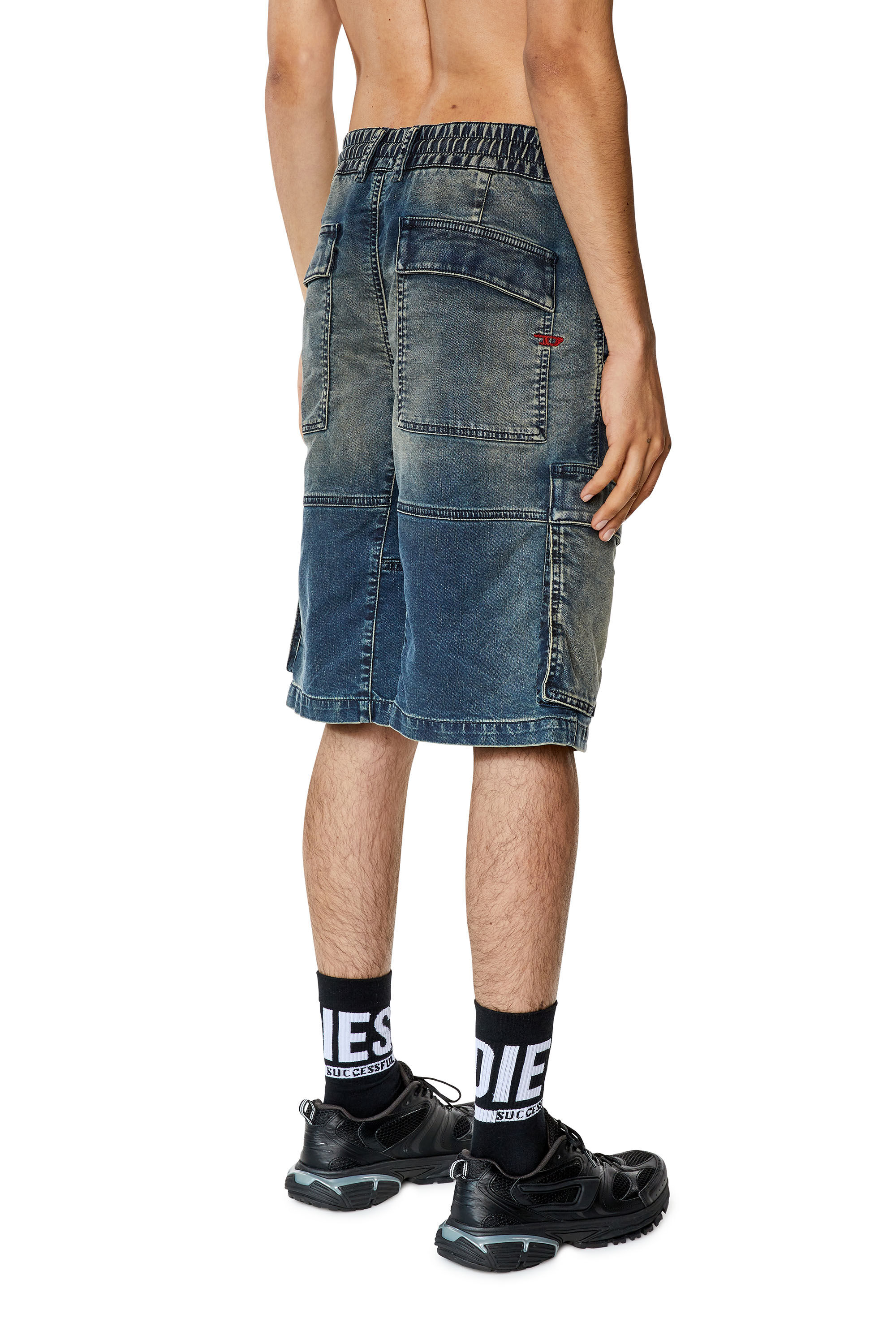 DIESEL / D-KROOLEY-CARGO-JOGG/32/コットン/NVY/09H05 D-KROOLEY-CARGO-SHORT JOGG Man: Short pants | Diesel