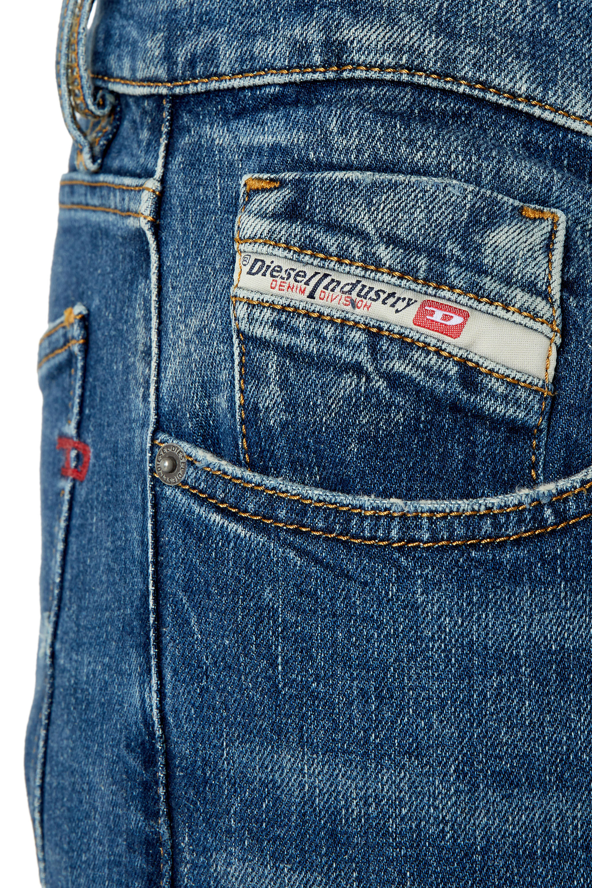 Diesel - Man's Slim Jeans 2019 D-Strukt 007L1, Medium blue - 5