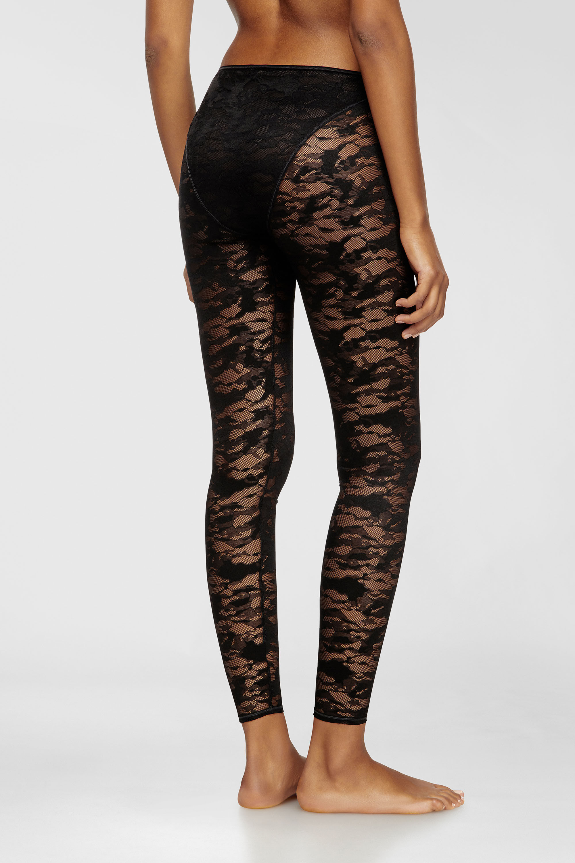 Women's Camo lace leggings | Black | Diesel {{Country}}