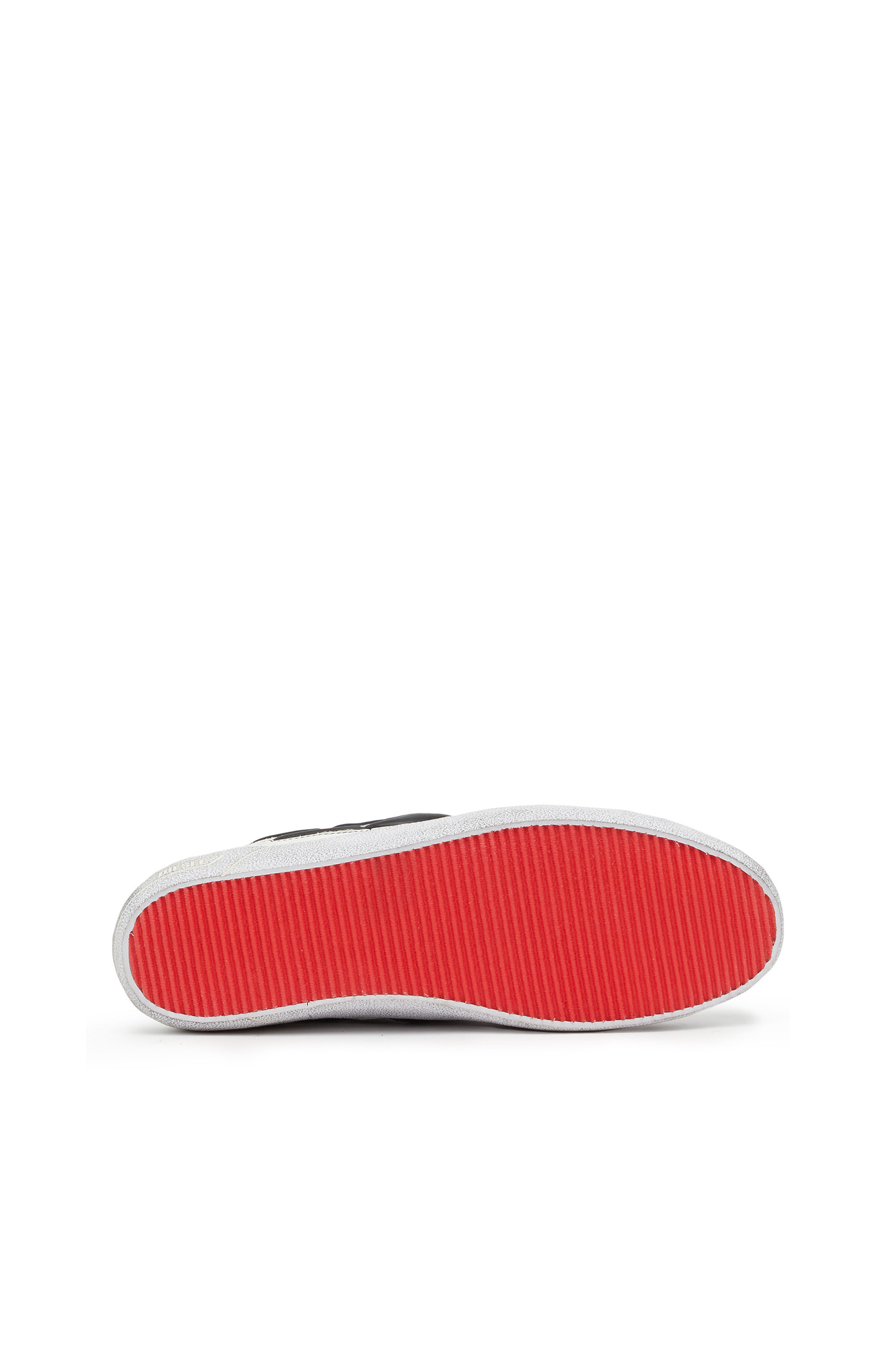 Diesel - S-LEROJI LOW, Male's S-Leroji Low - Low-top leather sneakers with D logo in White - 5