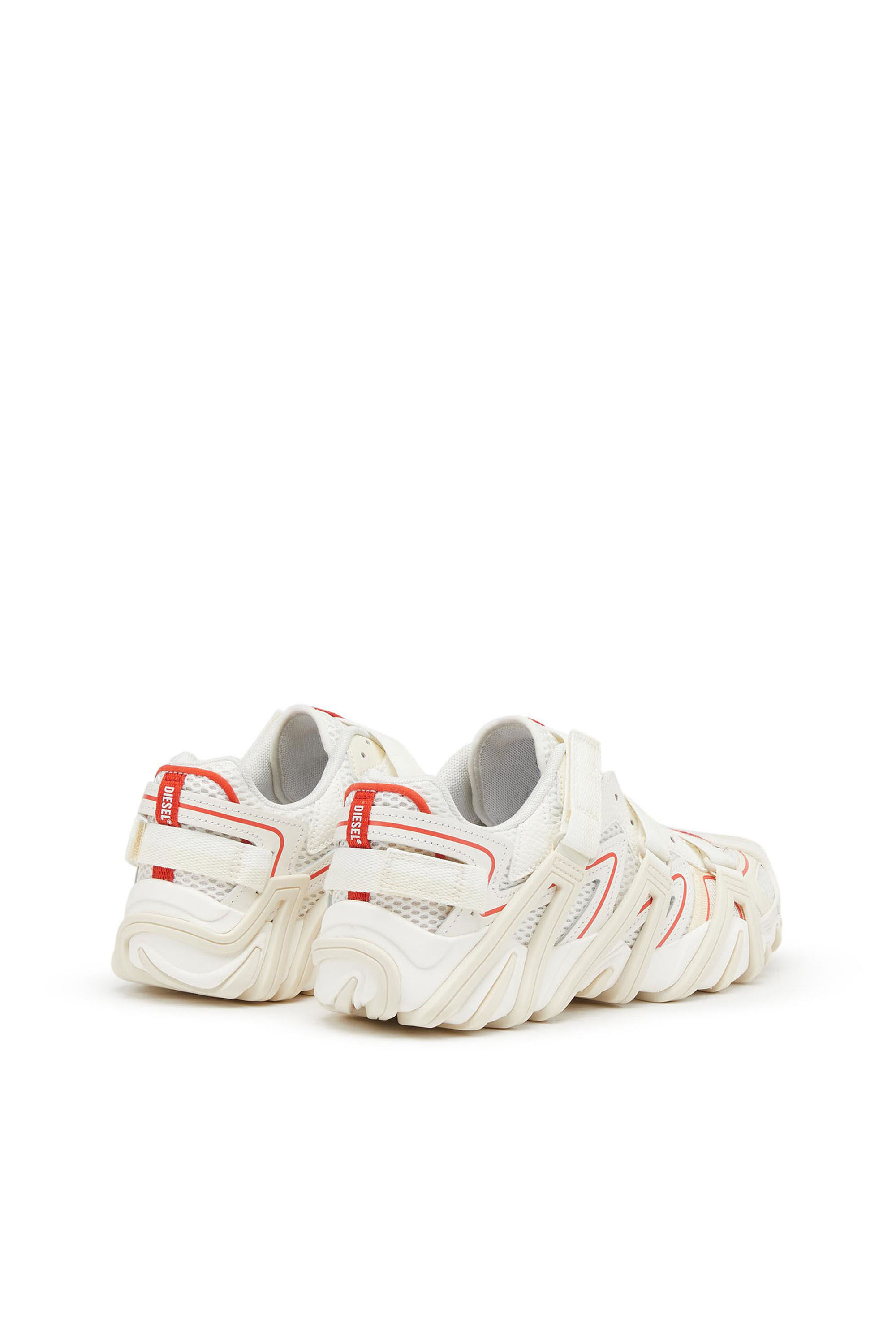 Diesel - S-PROTOTYPE-CR  W, S-Prototype-CR  W - Sneakers avec effet treillis en mesh et en cuir Femme in Polychrome - 3