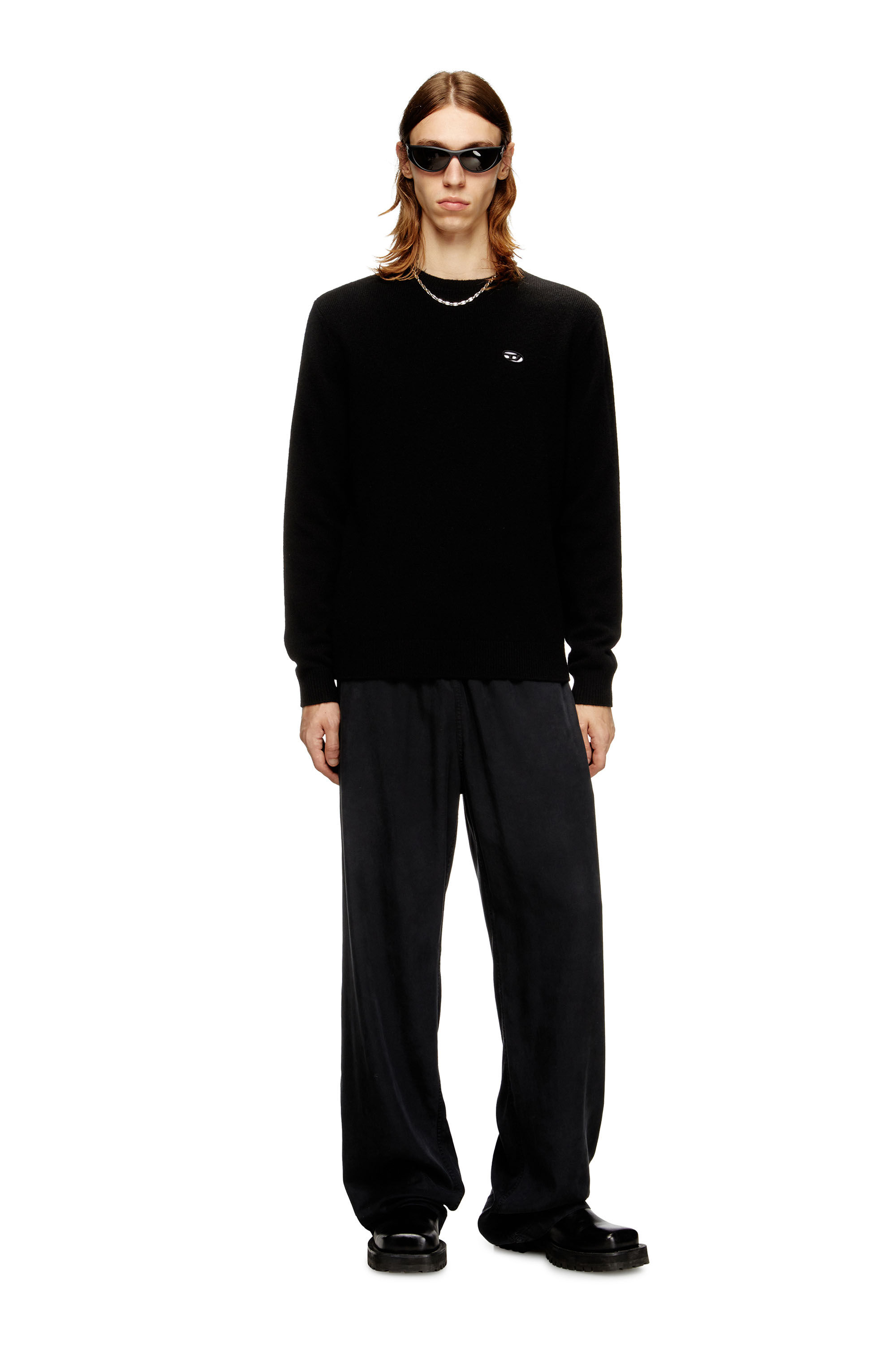 Diesel - K-ARGOL, Pull en laine et cachemire Homme in Noir - 1