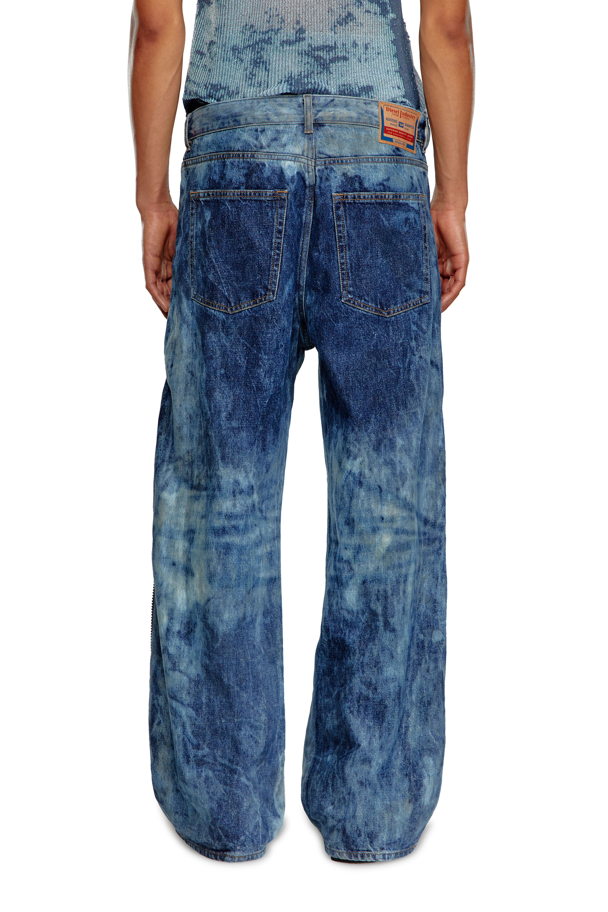 Diesel - Relaxed Jeans D-Rise 0PGAX Homme, Bleu moyen - Image 4