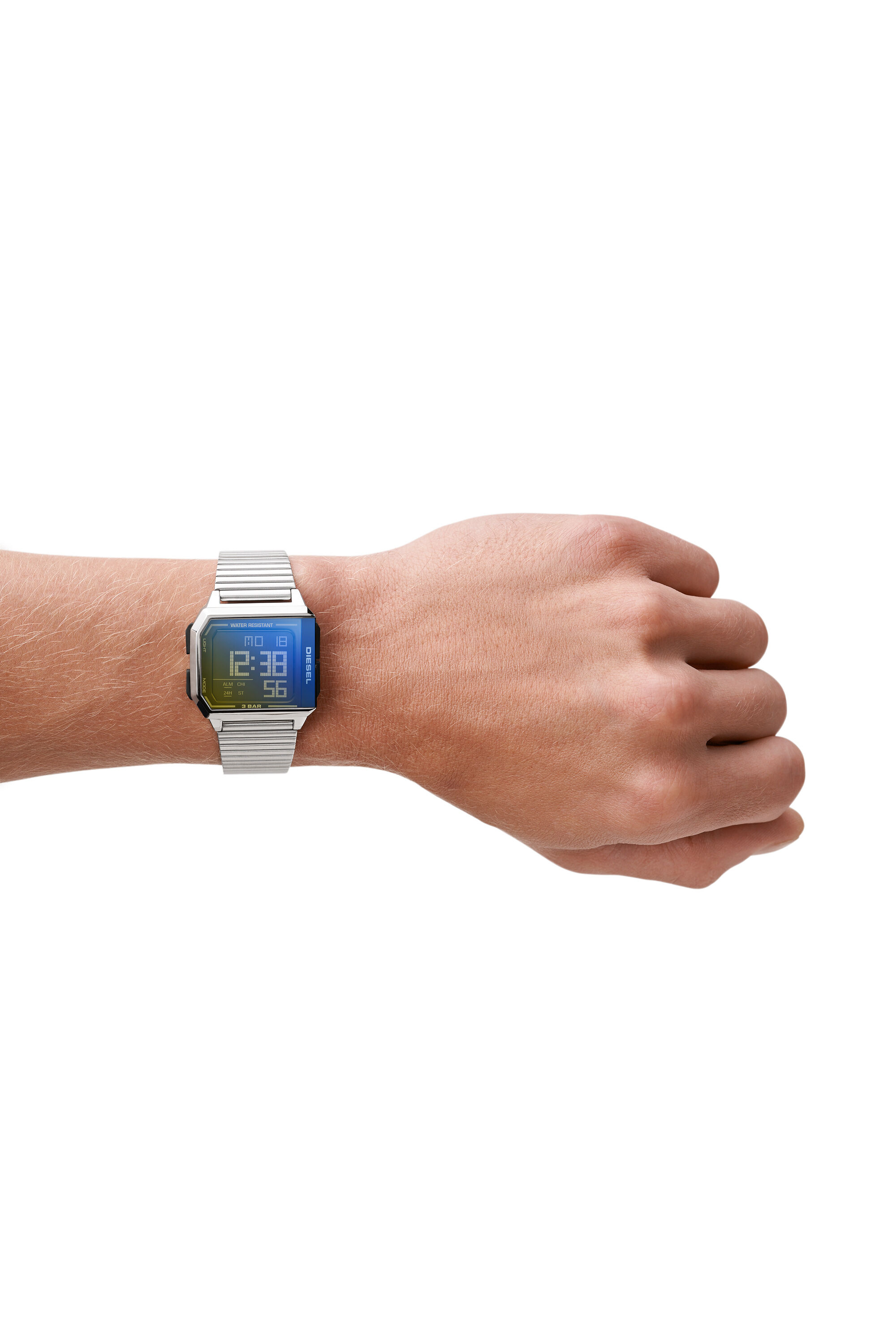 DZ1968: Chopped digital stainless steel watch | Diesel