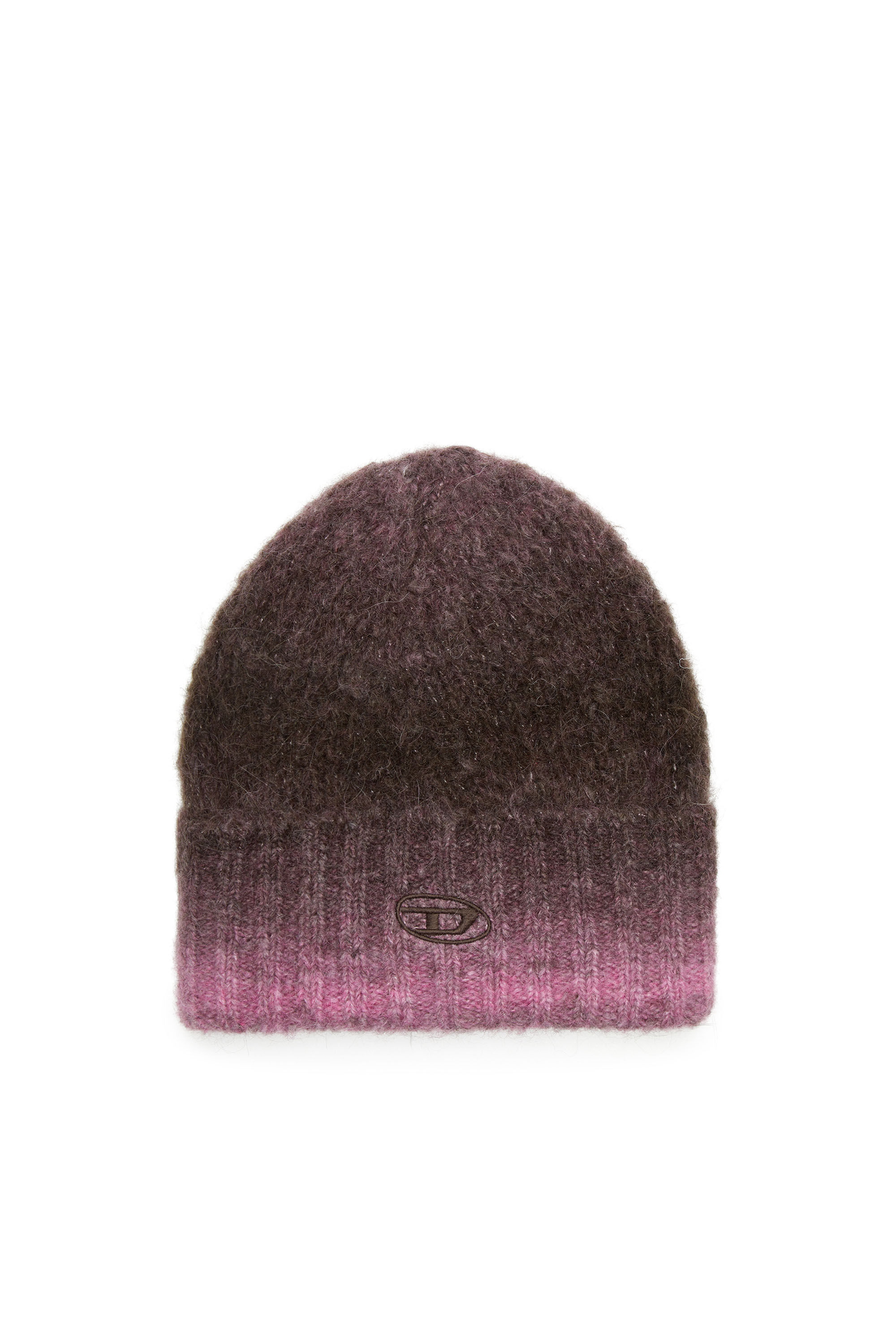 Diesel - K-PELO, Bonnet en alpaga avec broderie Oval D Mixte in Violet - 1