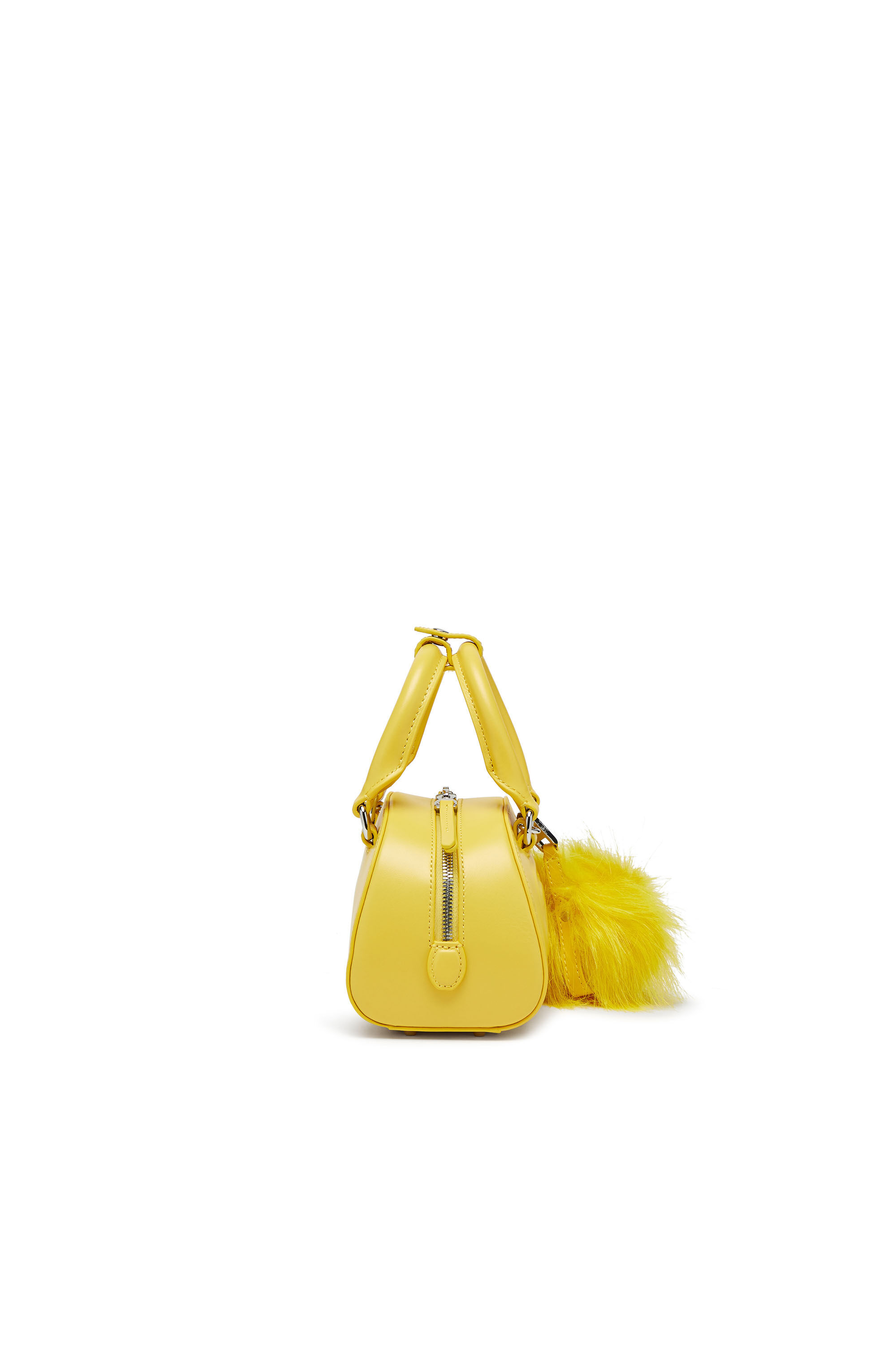 Diesel - 1DR DOME CROSSBODY, Female's 1DR Dome-Mini bowling bag in nappa leather in Yellow - 3