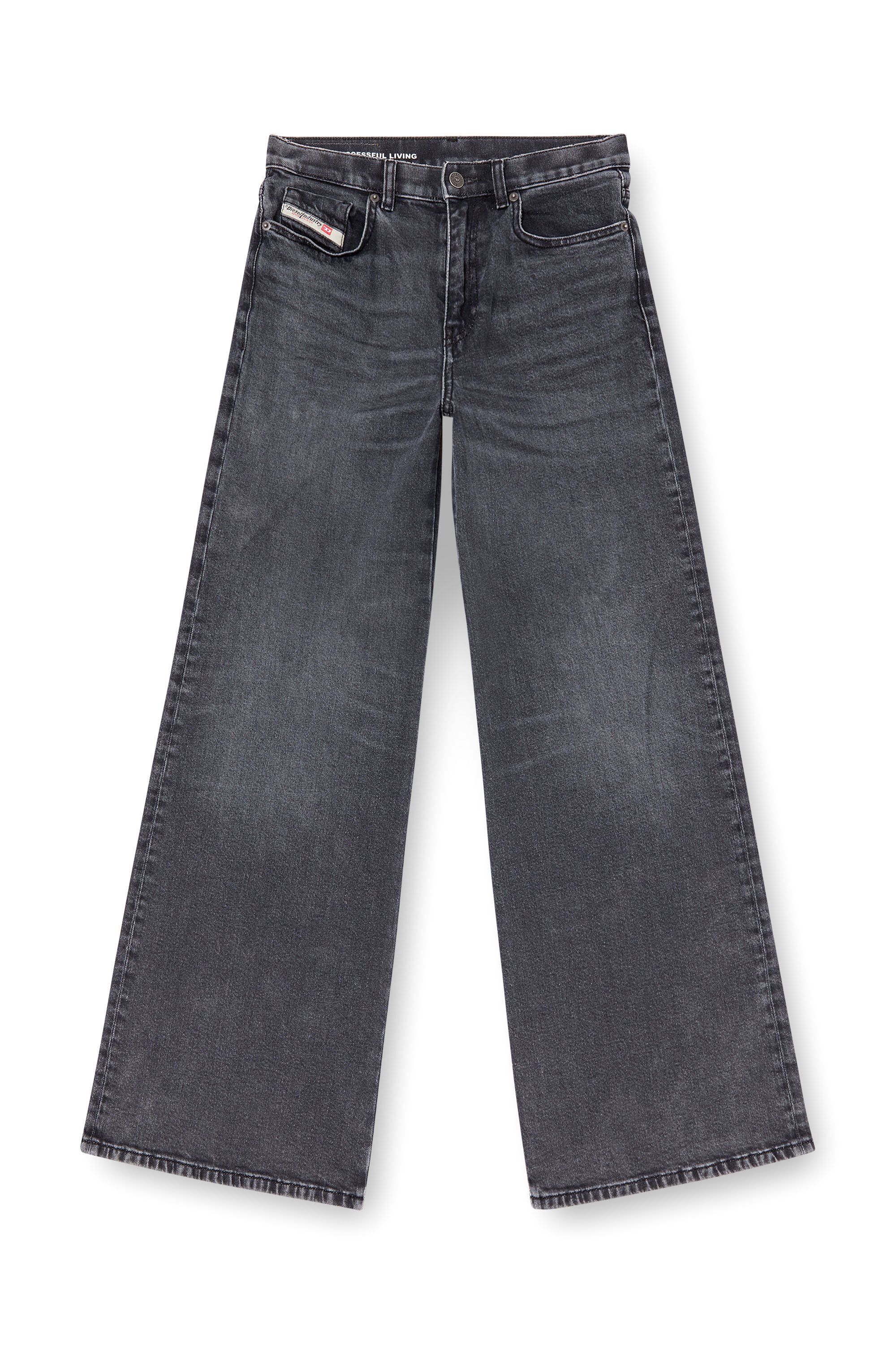 デニム・ジーパン DIESEL Flare Jeans 1978 D-Akemi 0clbg Women's Flare Jeans | Black/Dark Grey | Diesel 1978 D-Akemi