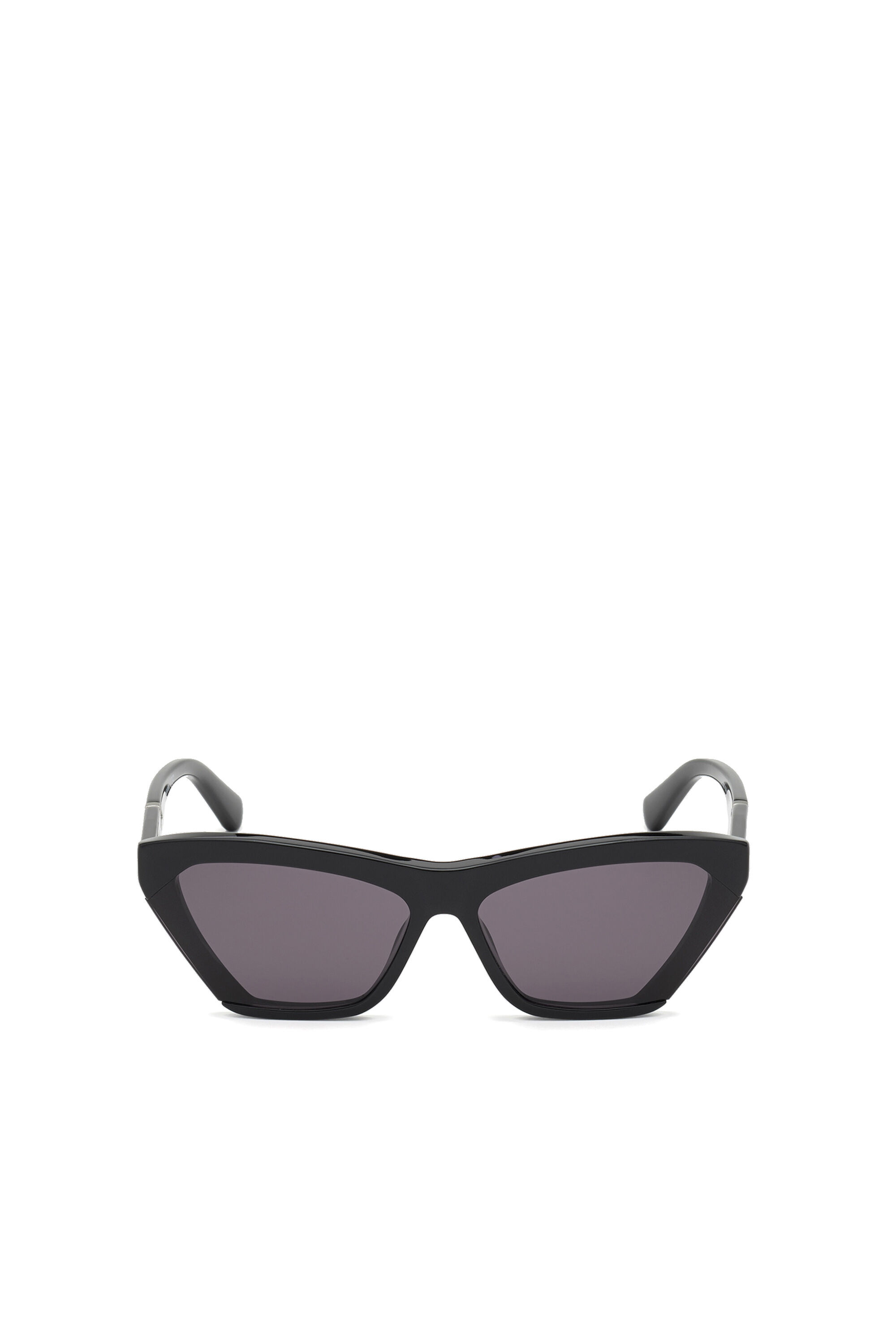 Diesel - DL0335, Woman's Cat-eye wraparound frame in acetate in Black - 1