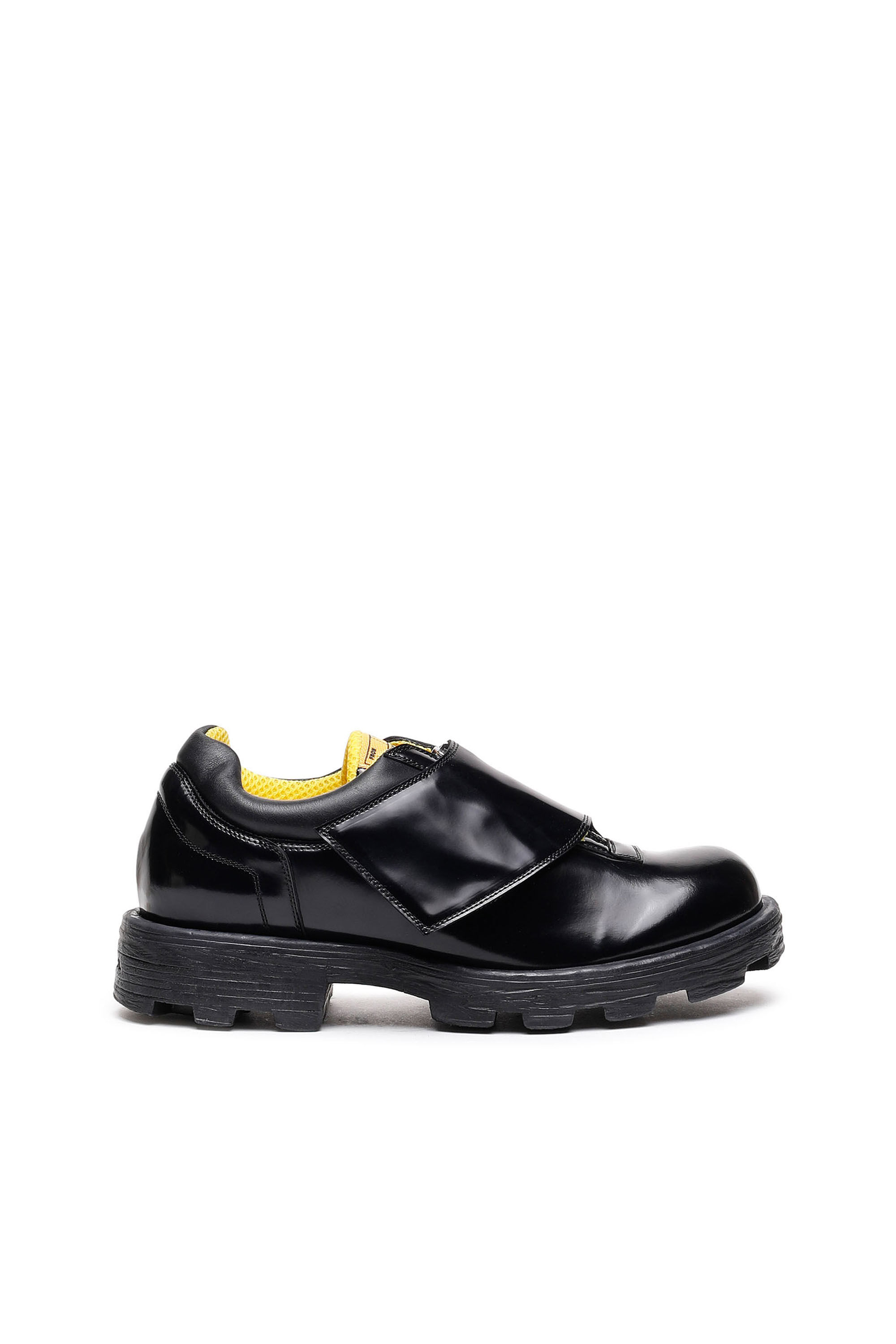 Diesel - D-HAMMER MS, Male's D-Hammer Ms - Monk-strap shoes in glossed leather in Black - 1