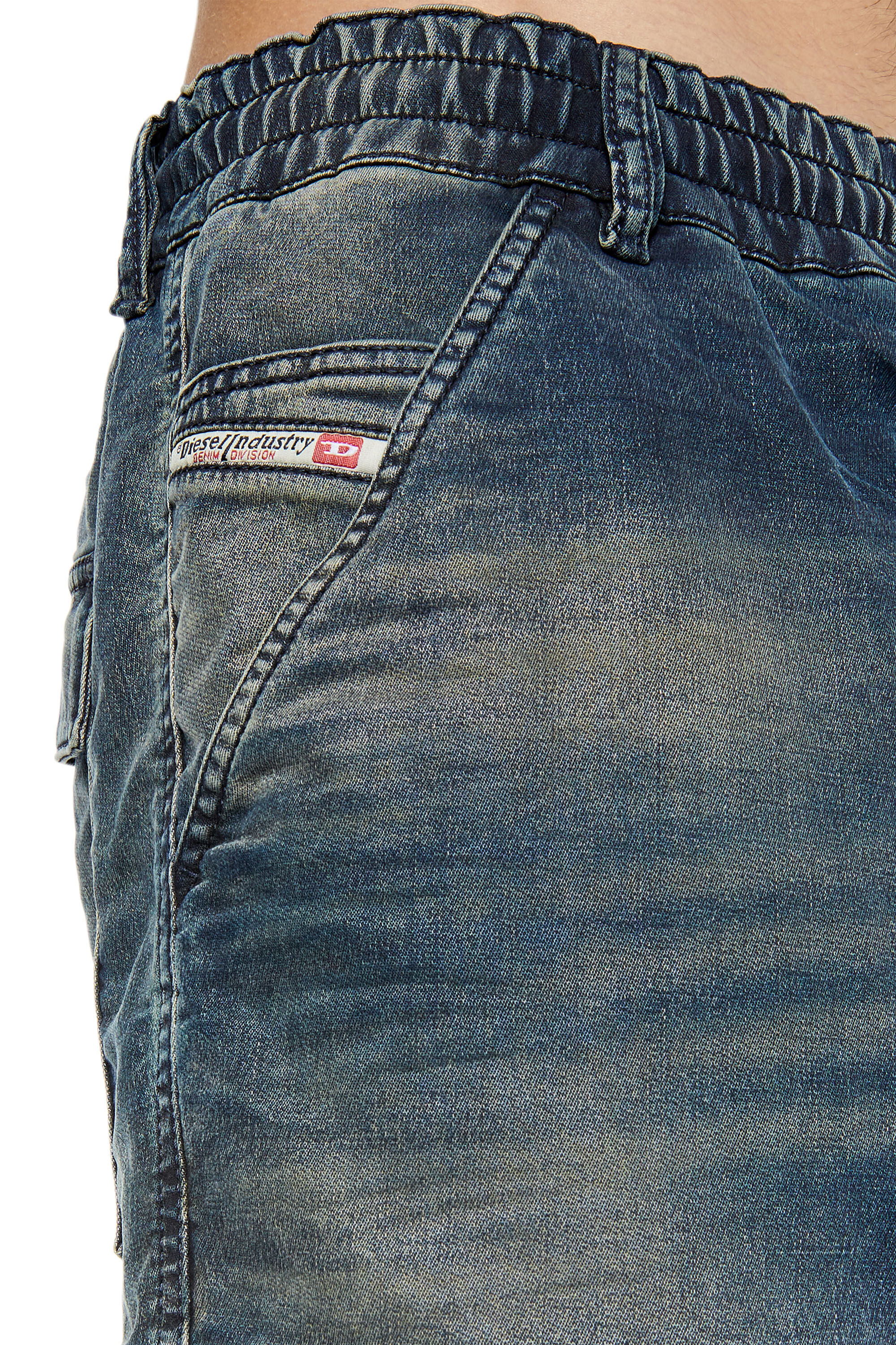 Diesel - Tapered 2030 D-Krooley Joggjeans® 068DS, Male's Tapered 2030 D-Krooley Joggjeans® in Dark Blue - 5