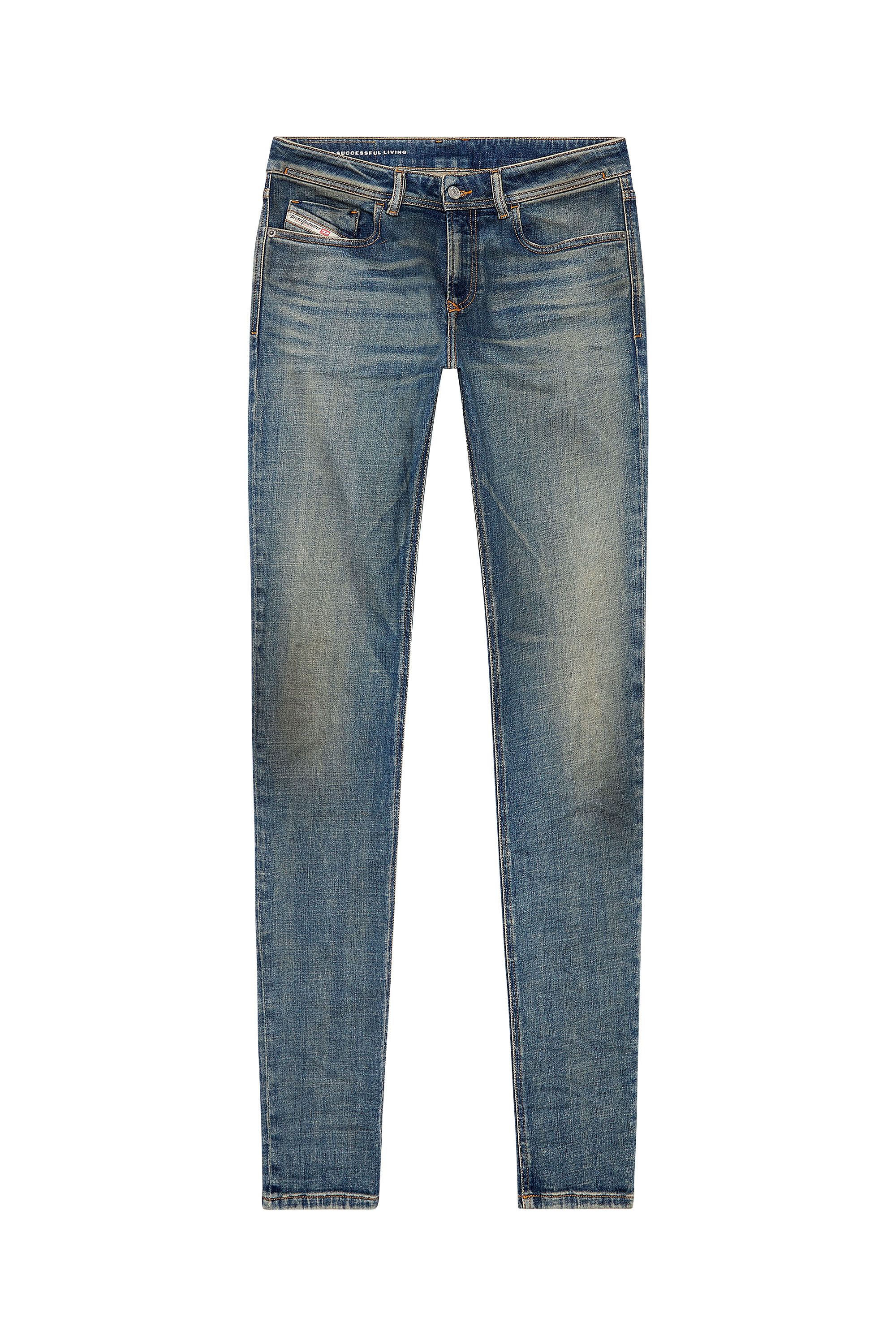 Diesel - Skinny Jeans 1979 Sleenker 09H69 Homme, Bleu Foncé - Image 2