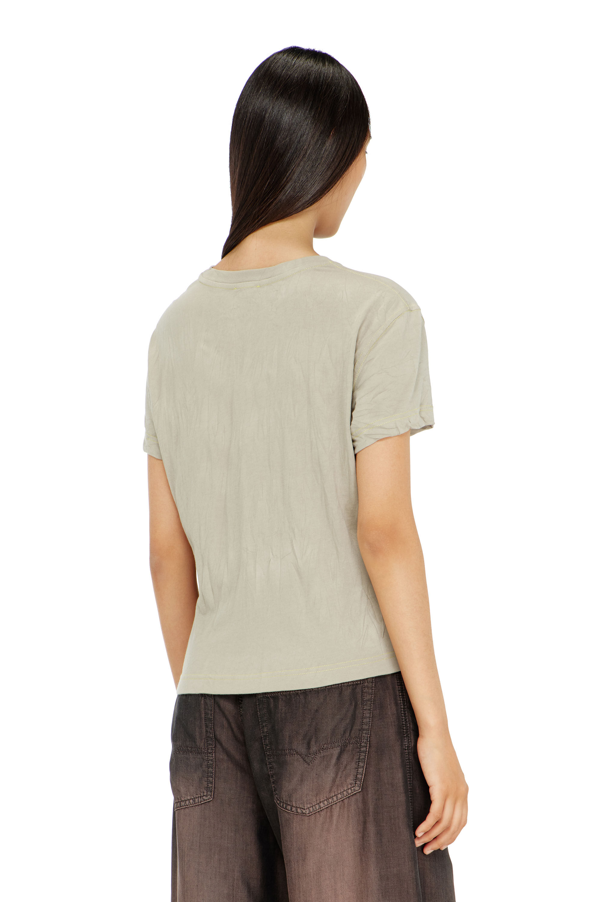 Diesel - T-ILA-AA5, T-shirt en coton avec imprim&eacute; graphique Femme in Polychrome - 4