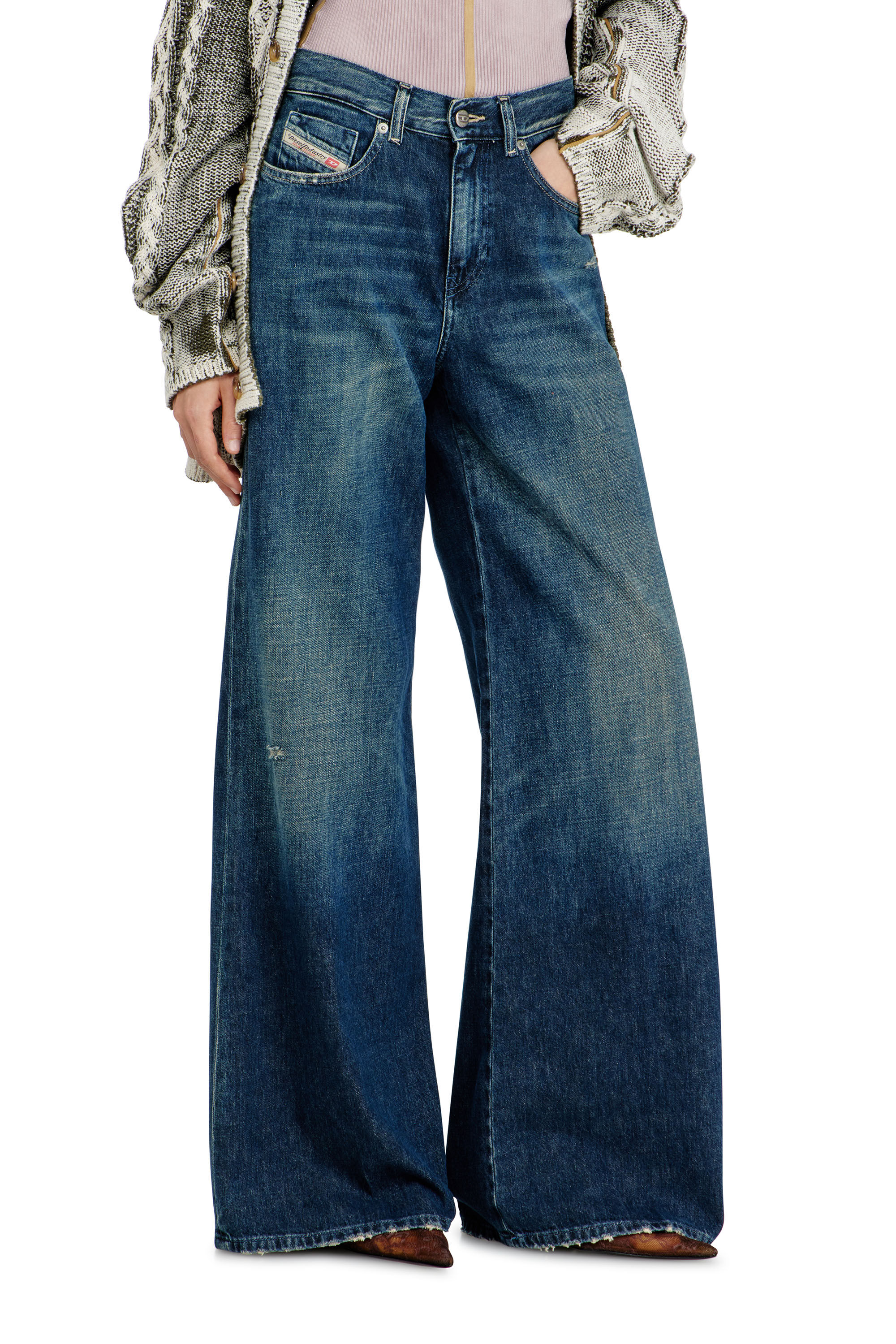 Women's Flare Jeans | Dark Blue | Diesel 1978 D-Akemi