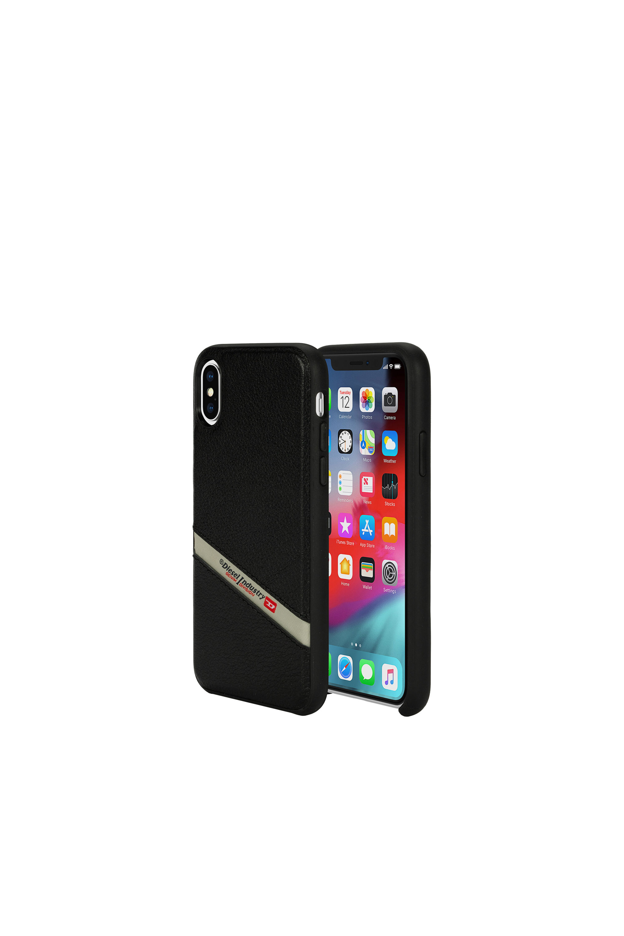 DIESEL LEATHER CO-MOLD CASE FOR IPHONE XS & IPHONE X, 