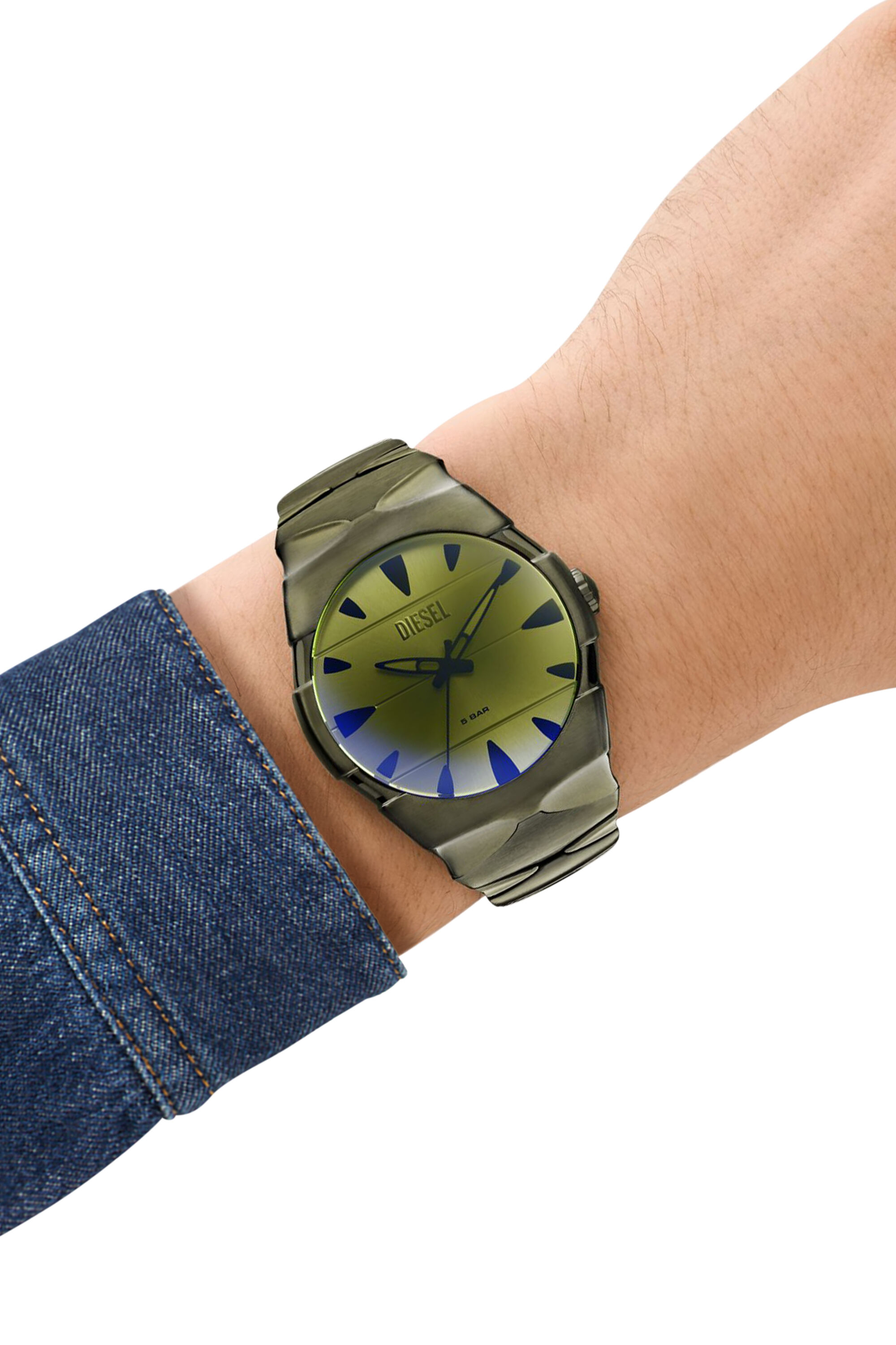 Men's D-Sruptor Stainless Steel Watch | Green | Diesel US