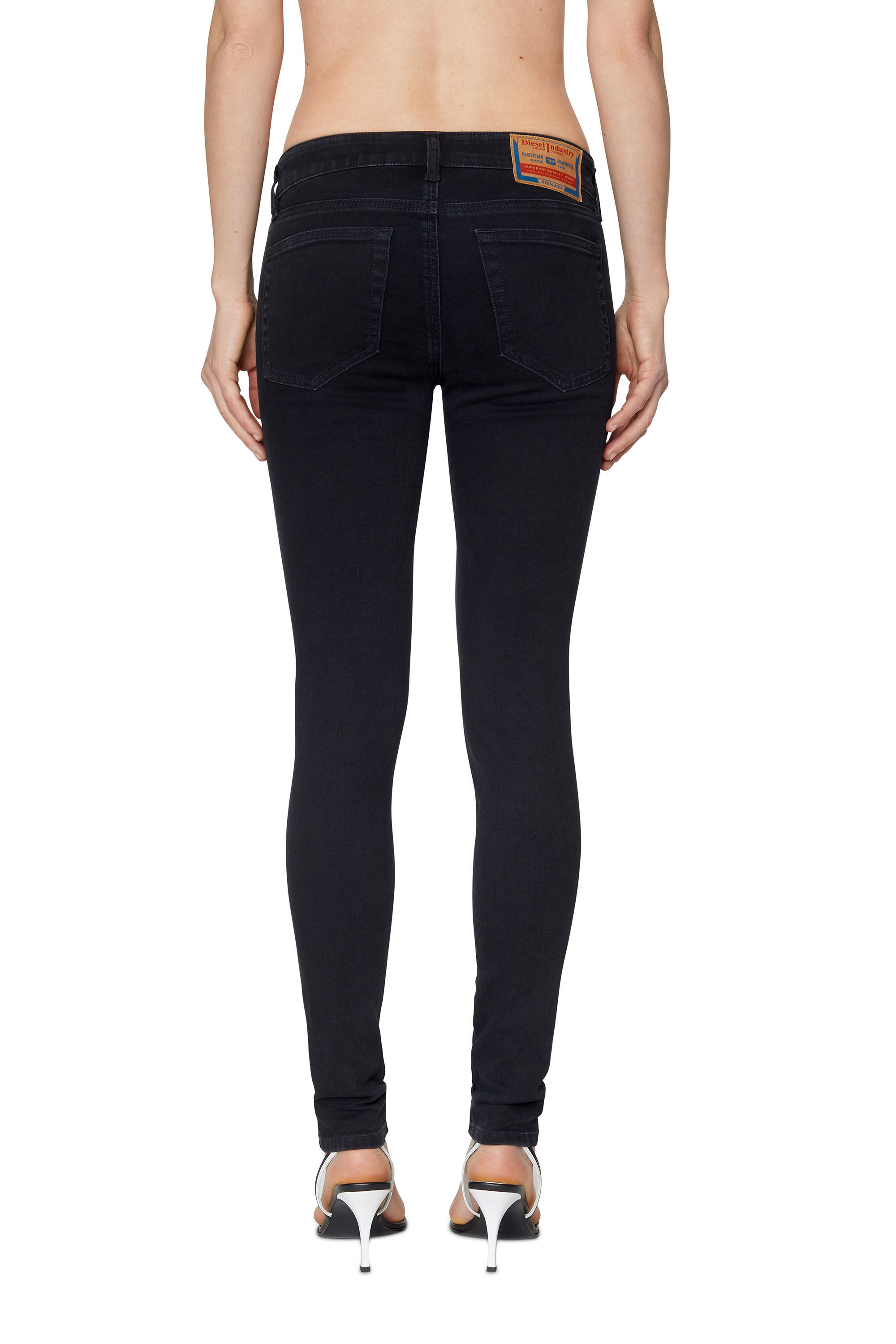 Diesel - Super skinny Jeans 2018 Slandy-Low Z69VW, Super skinny Jeans - 2018 Slandy-Low Mujer in Negro - 5