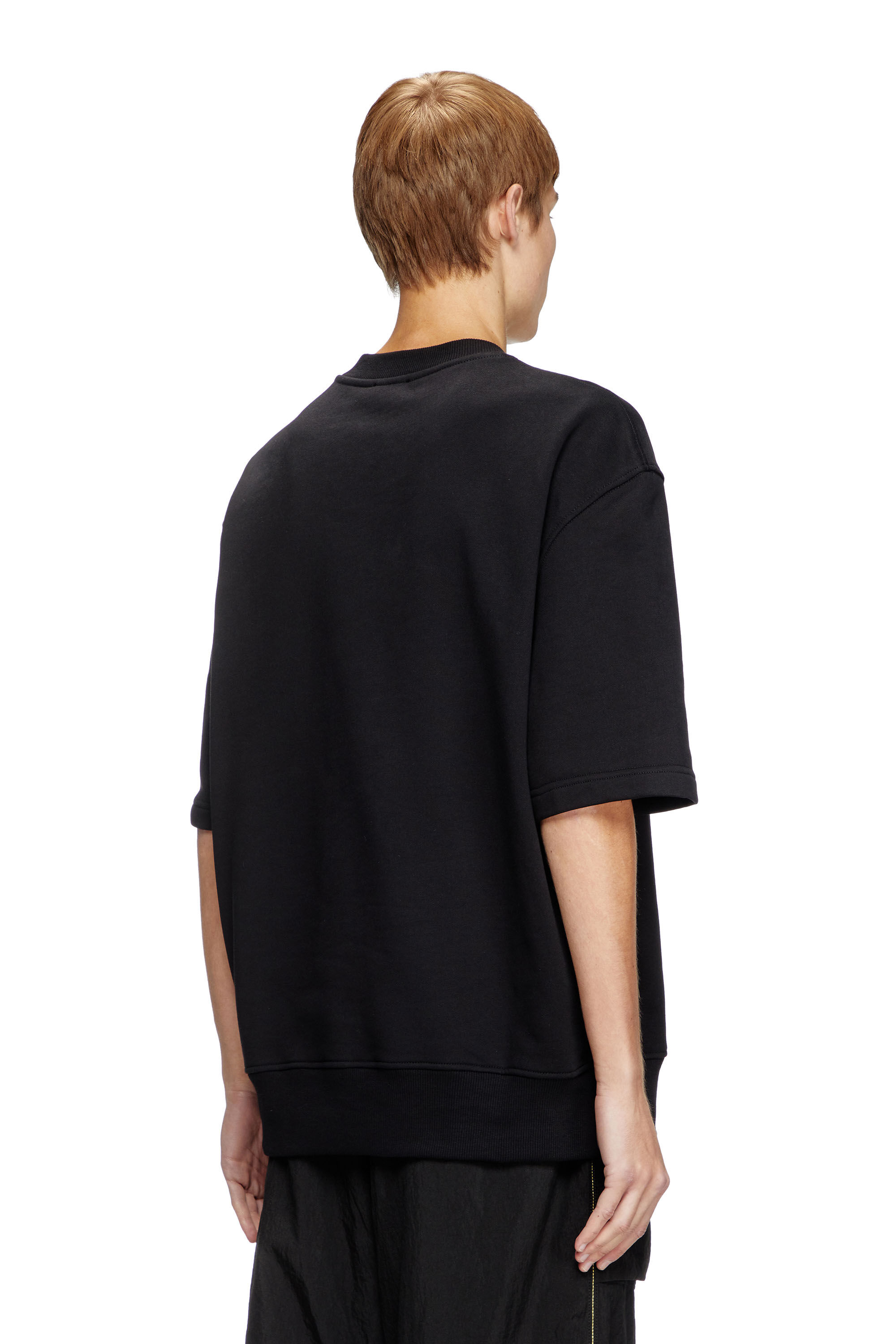 Tシャツ・カットソー DIESEL Men T-shirt Black A115800BMBJ 9XX Men's Half-sleeve sweatshirt with metallic logo | Black | Diesel