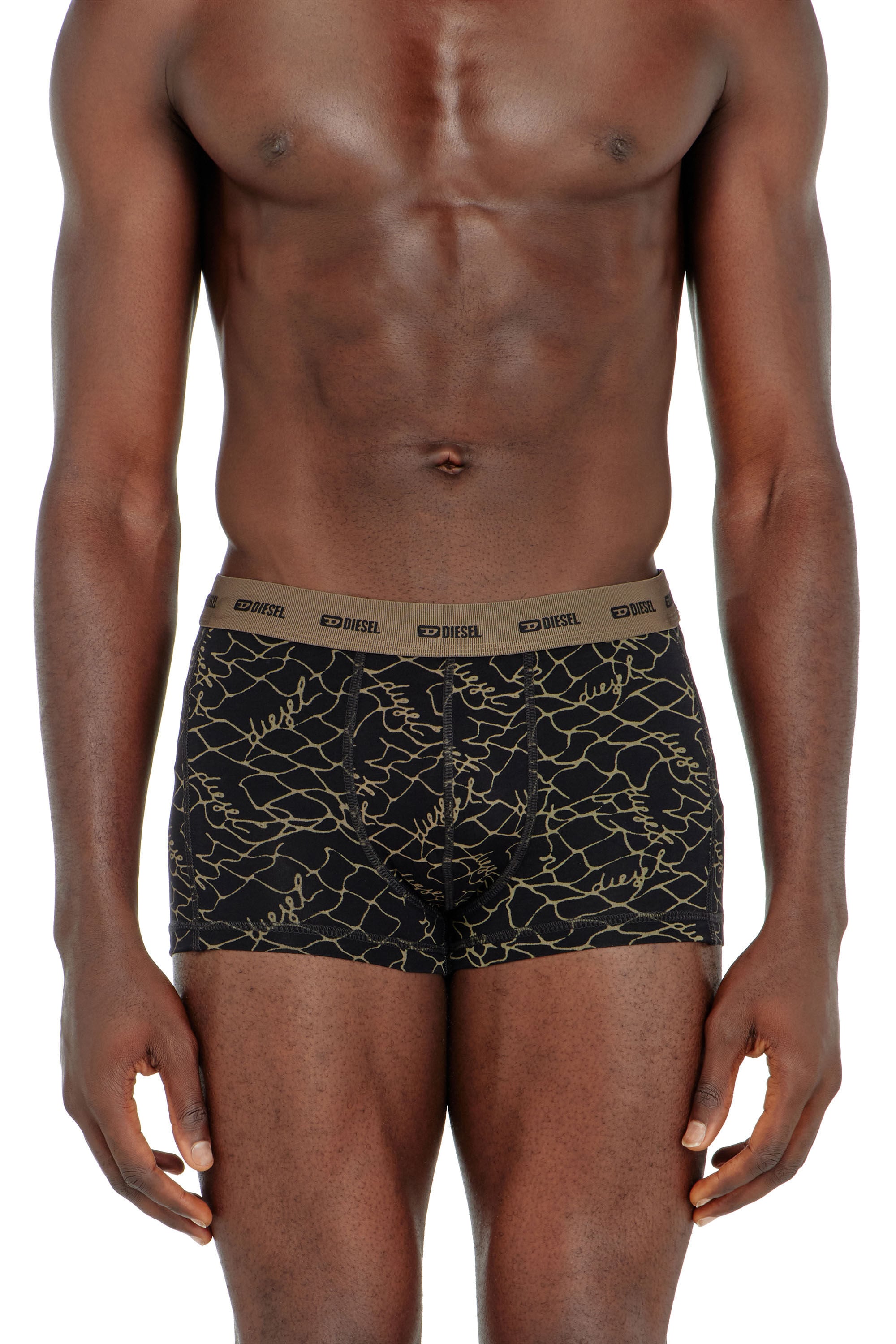 Diesel - DAMIEN-UTLT-3PACK, Lot de trois boxers avec motif graphique Homme in Noir - 1