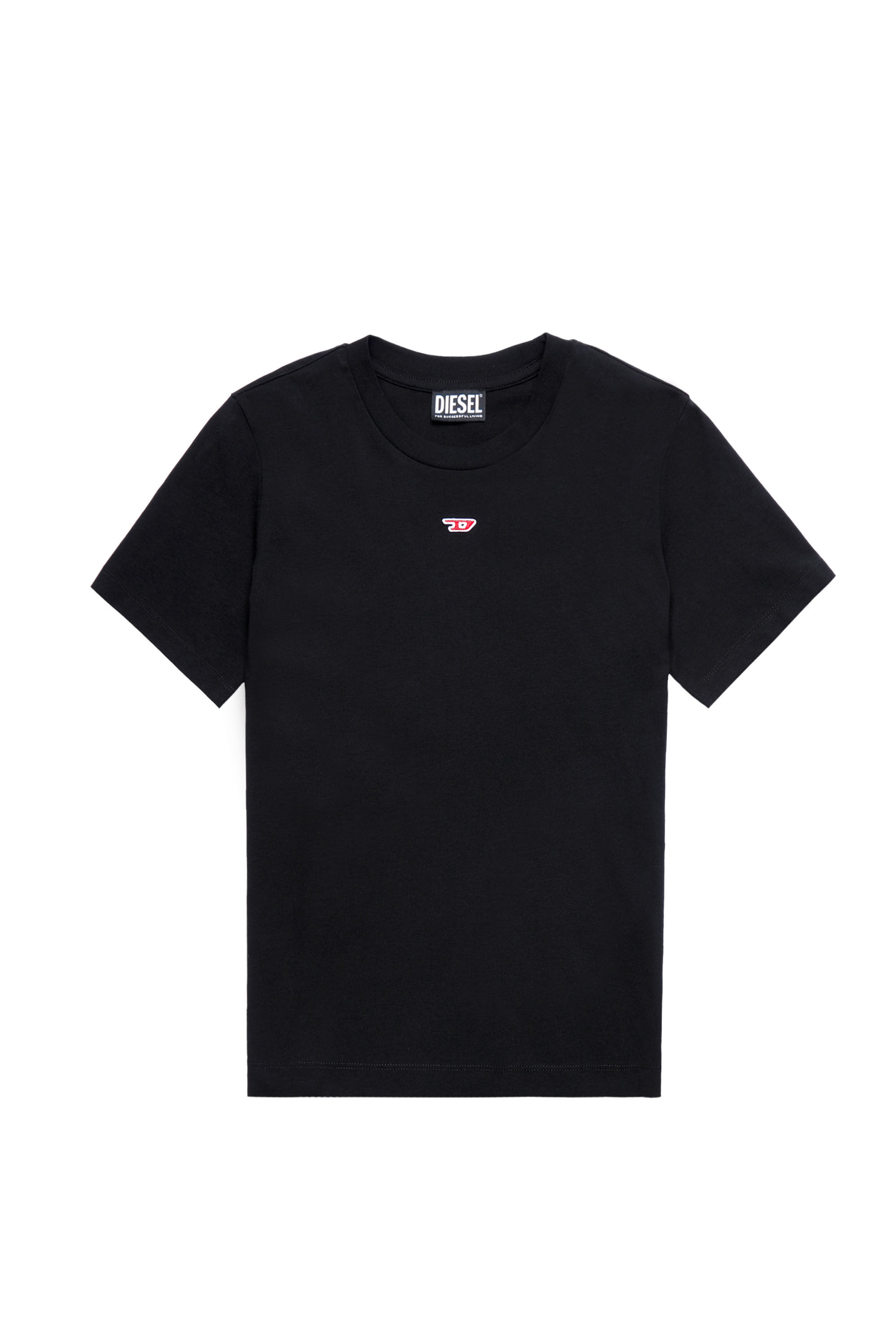 Diesel - T-REG-D, Woman's T-shirt with D logo in Black - 2