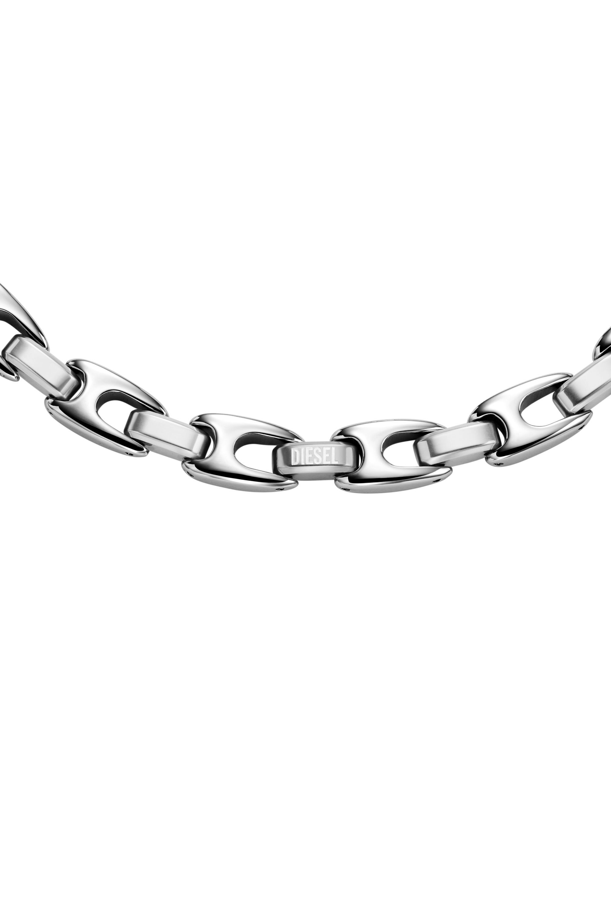 Women's Stainless steel chain necklace | Silver | Diesel