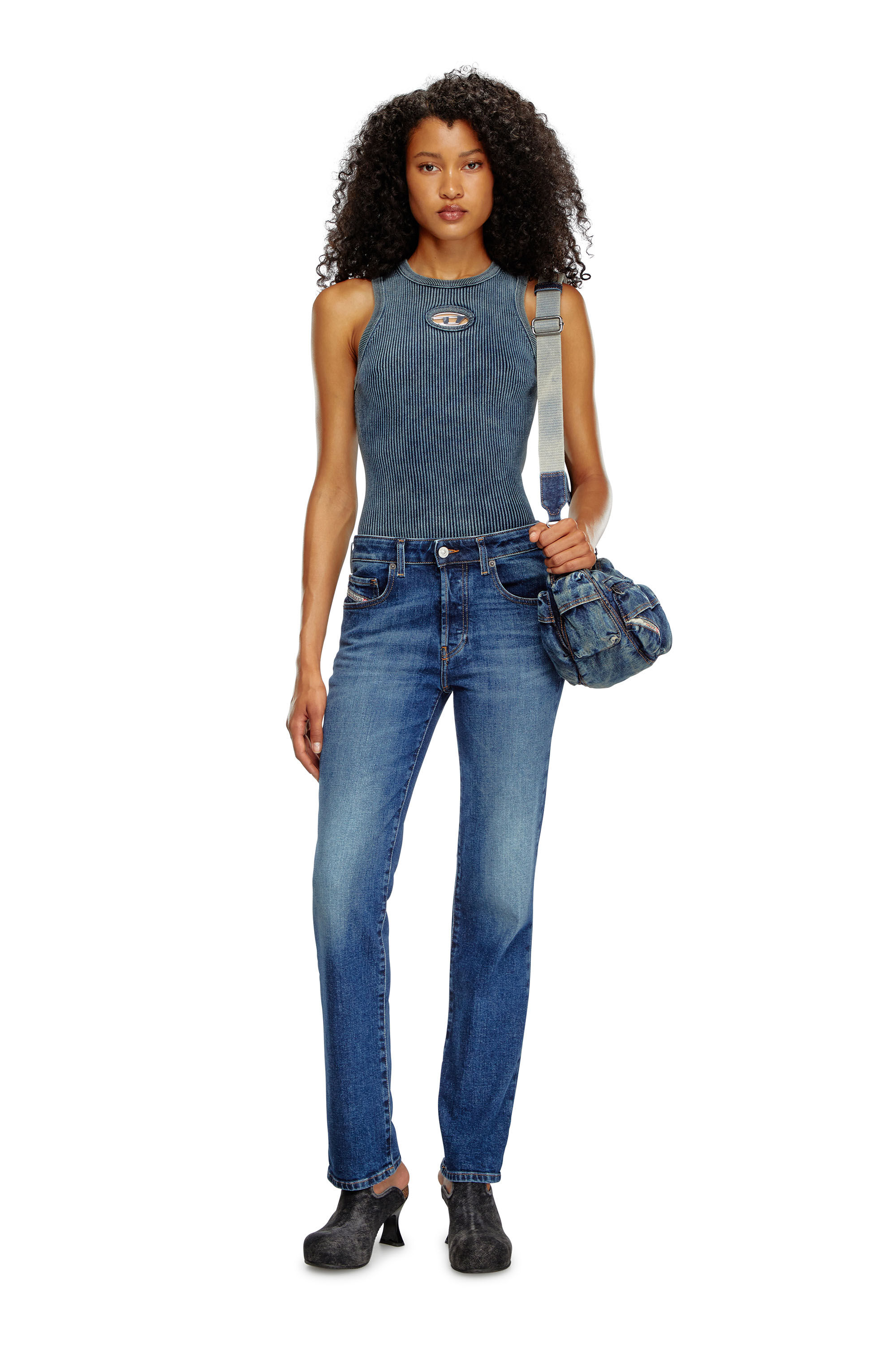 Diesel - Female's Regular Jeans 1989 D-Mine 09I28, Dark Blue - 1