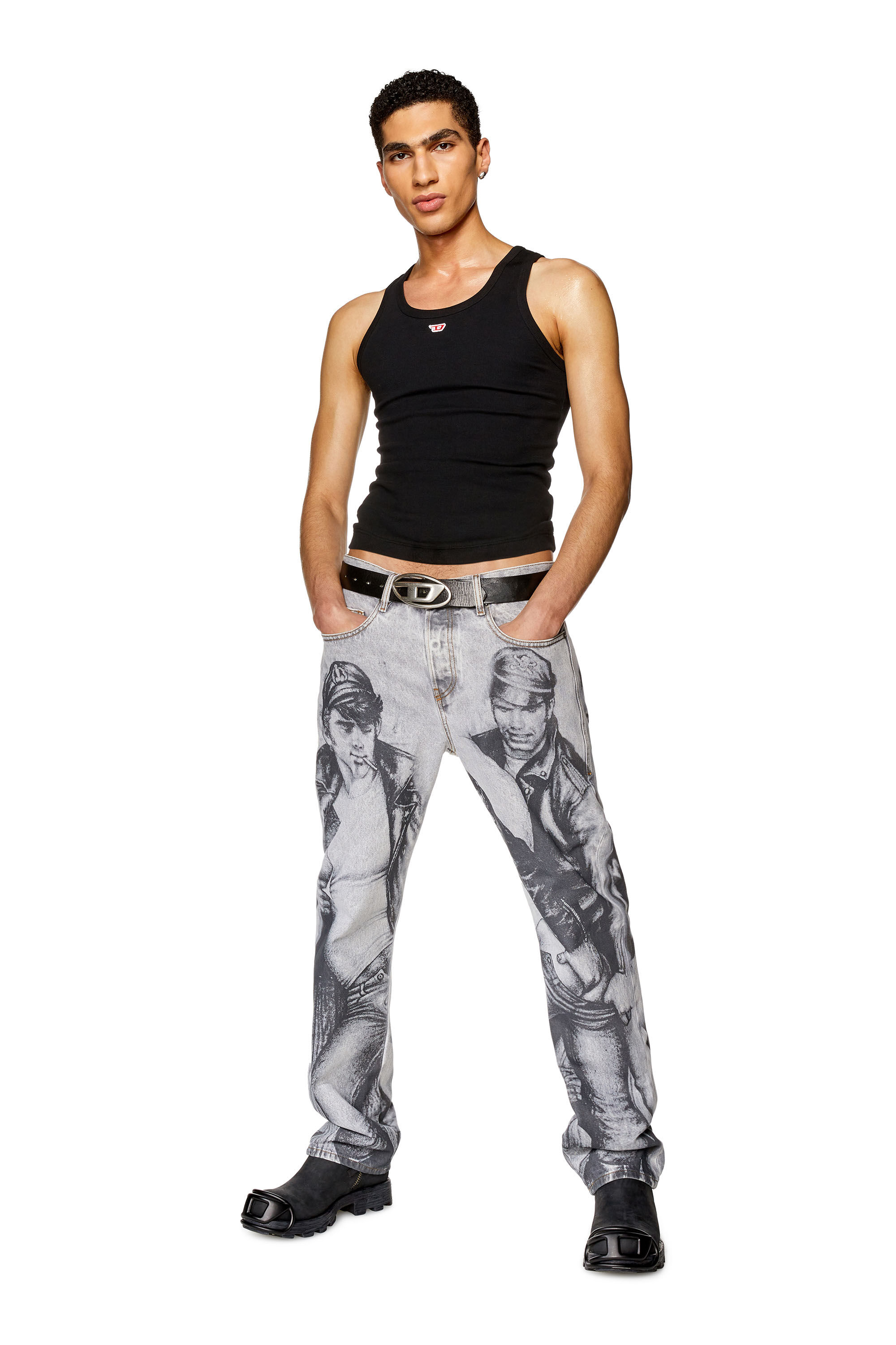 Diesel - Unisex's Straight Jeans 2020 D-Viker 007F8, Grey - 1