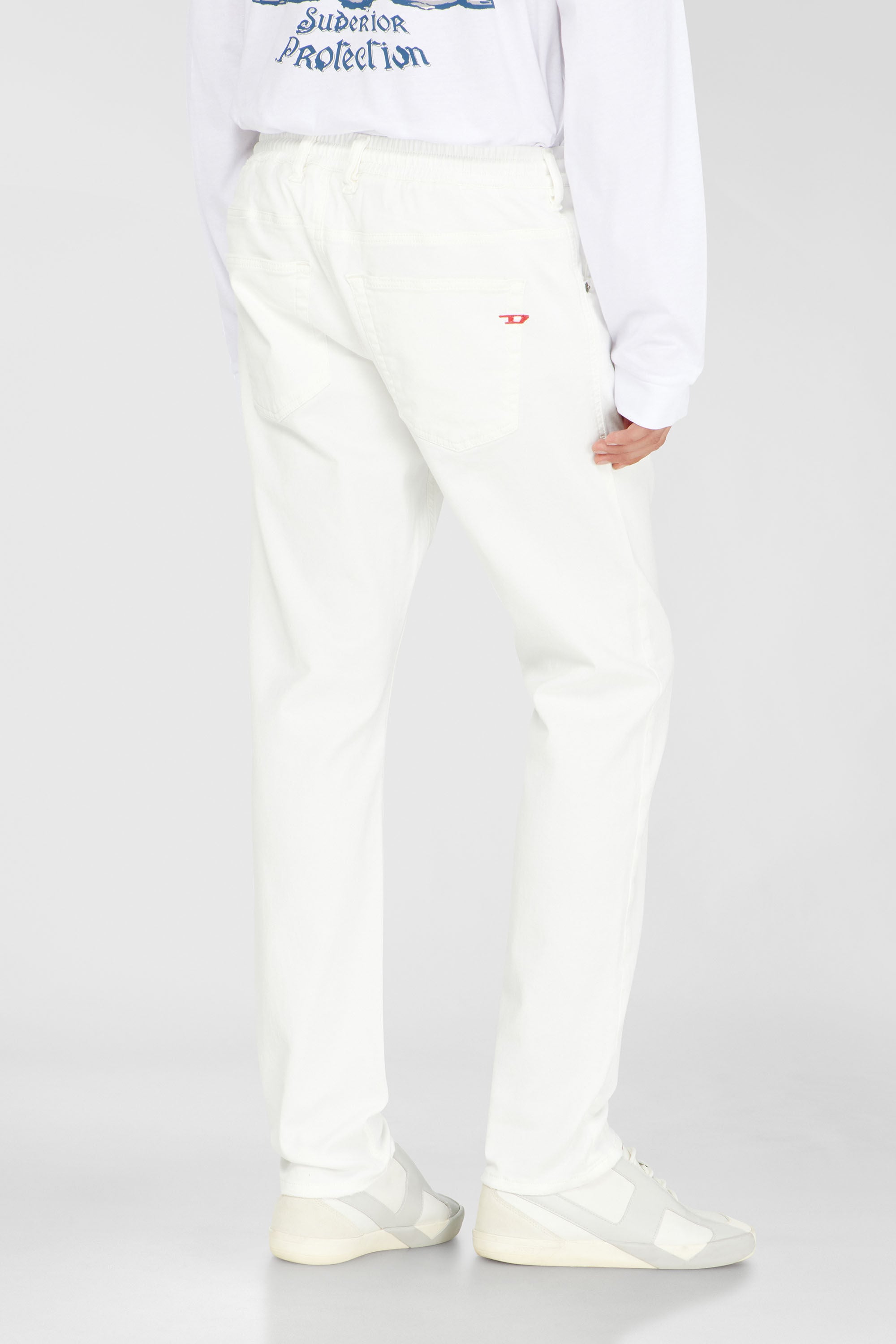 Diesel - Male's Regular 2032 D-Krooley Joggjeans&reg; 068HX, White - 3