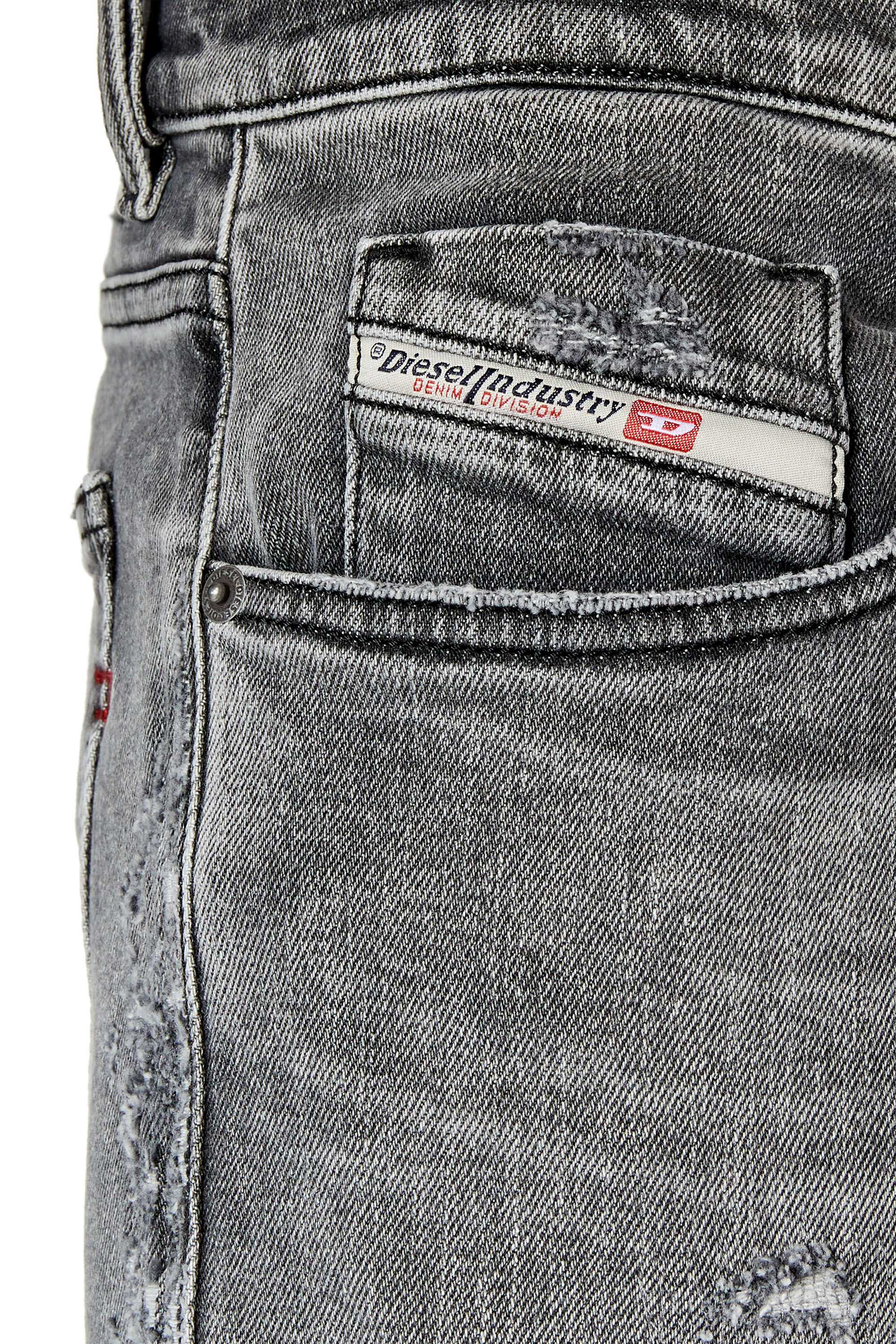 Diesel - Slim Jeans 2019 D-Strukt 09G04, Slim Jeans - 2019 D-Strukt Homme in Gris - 5