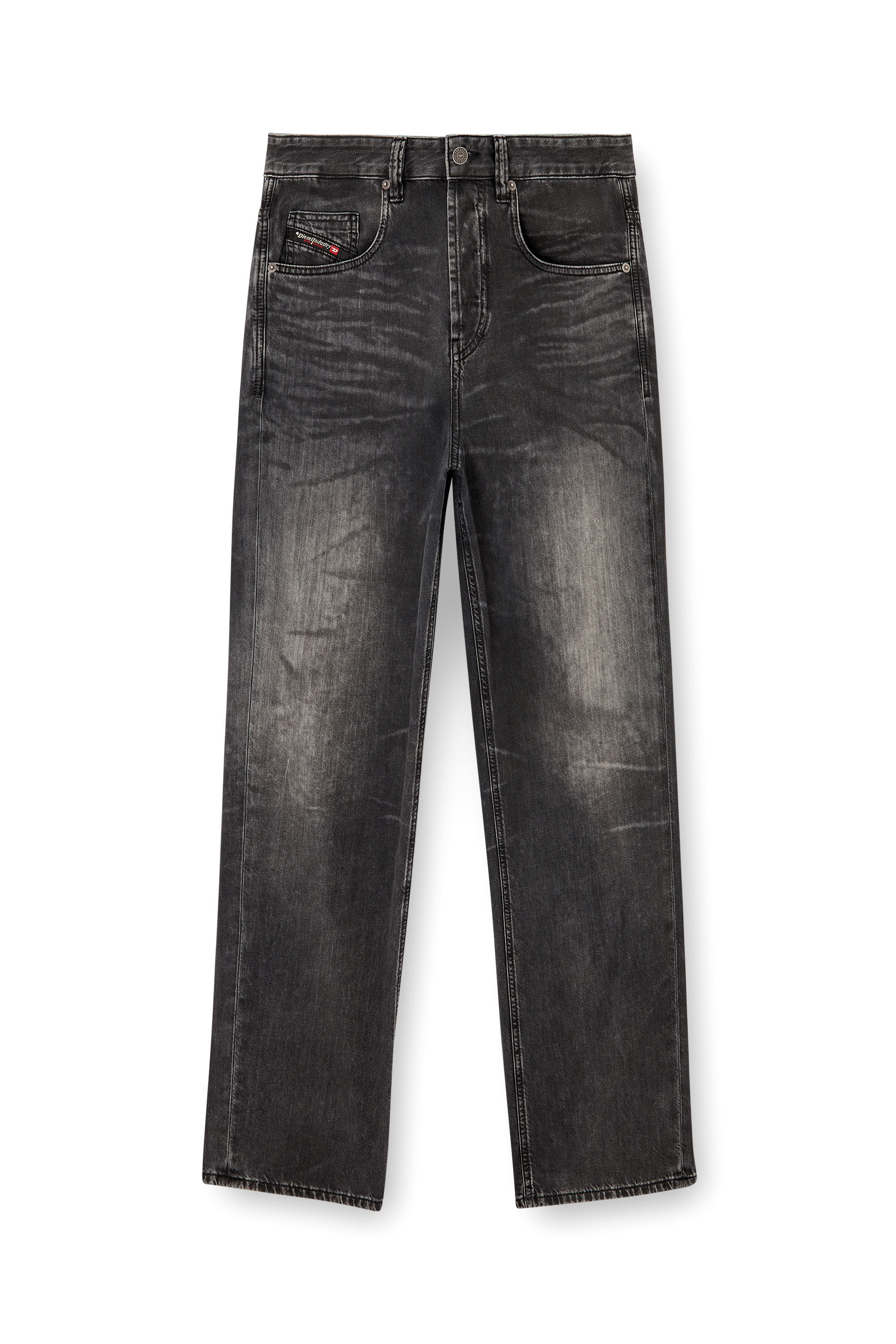Diesel - Relaxed Jeans 2001 D-Macro 0CEBC Homme, Noir/Gris foncé - Image 2
