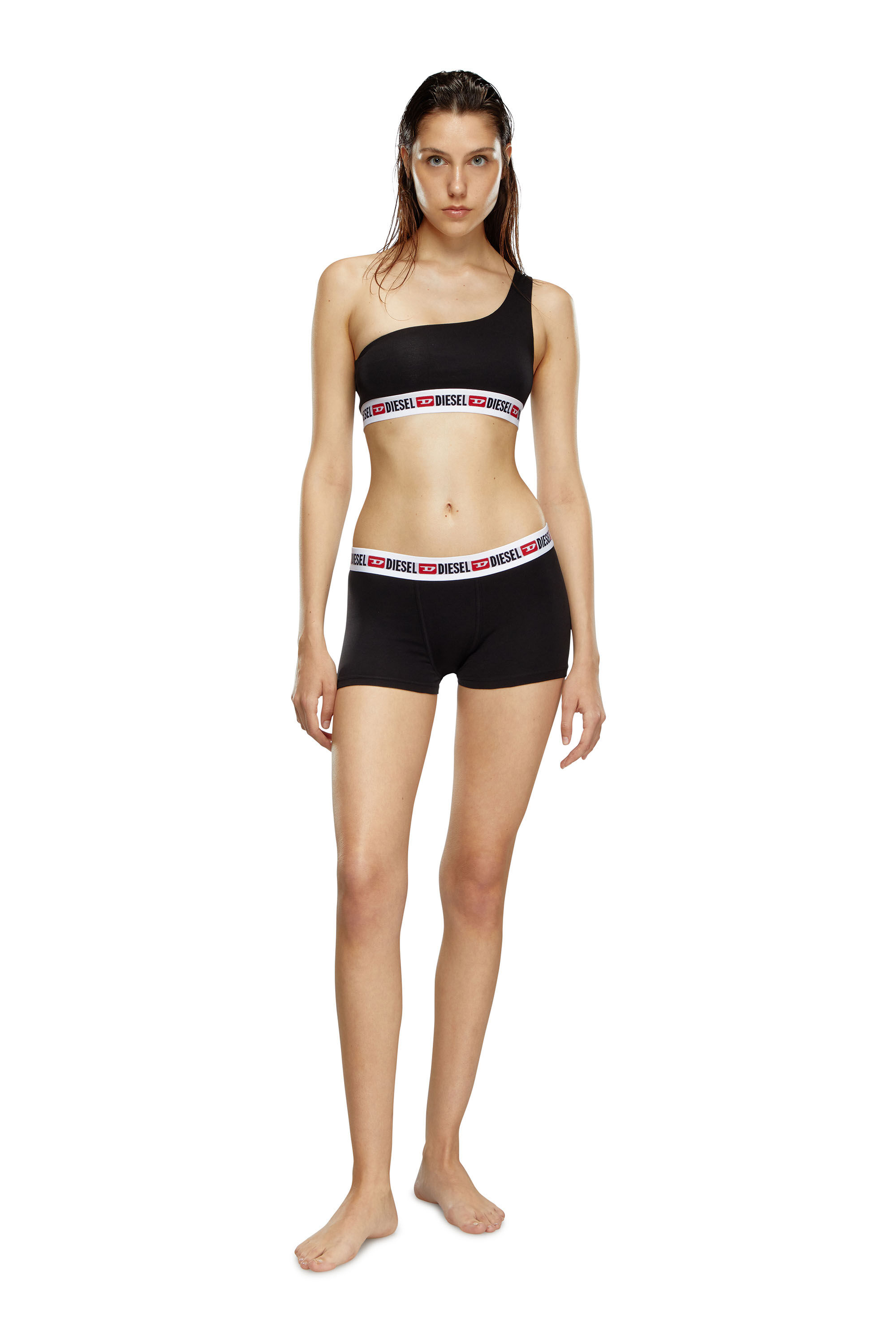 UFSB-BAKSS-L Woman: One-shoulder bra with logo band | Diesel