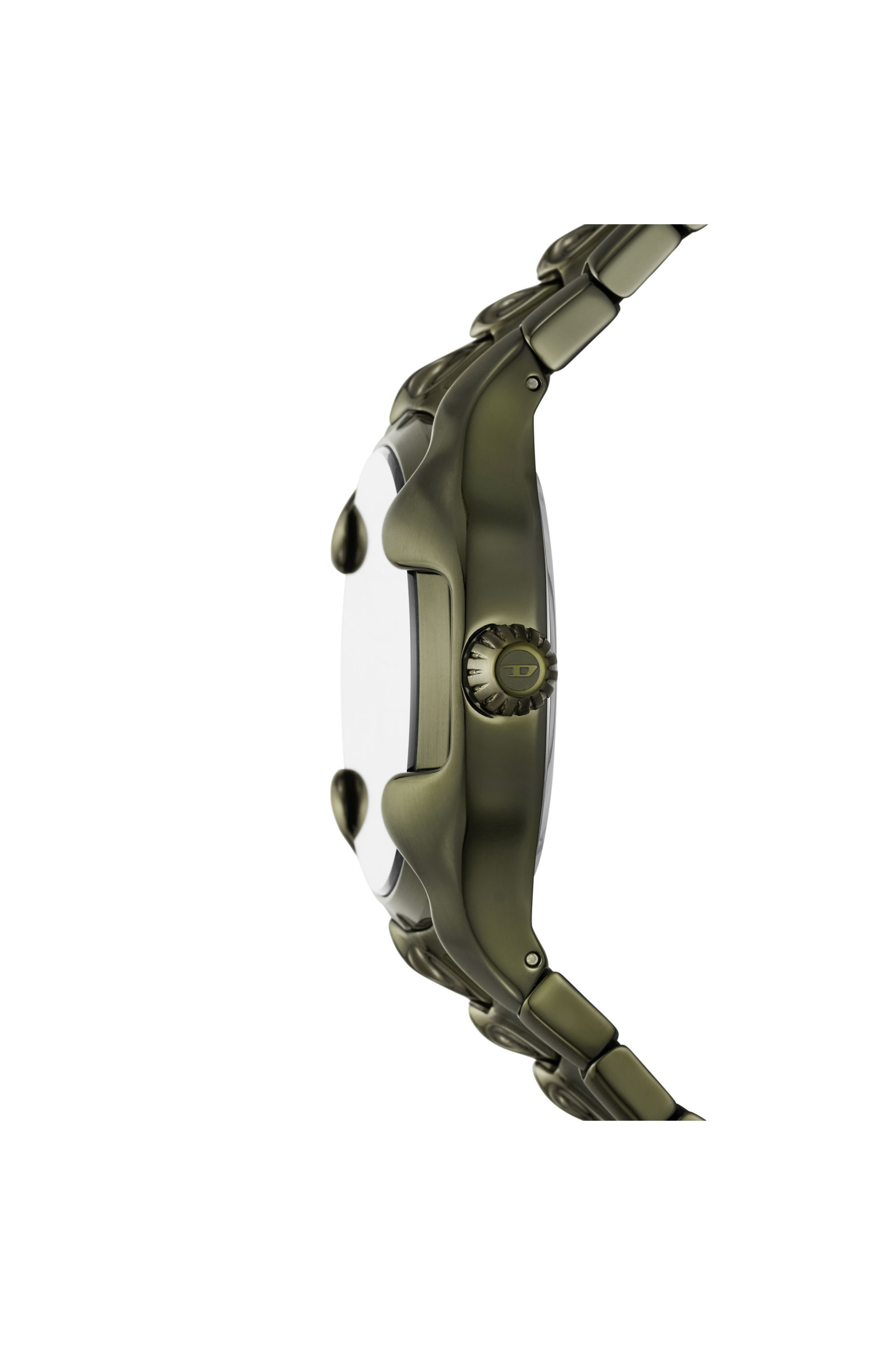 Men's Vert Three-Hand Date Green Stainless Steel Watch | Green