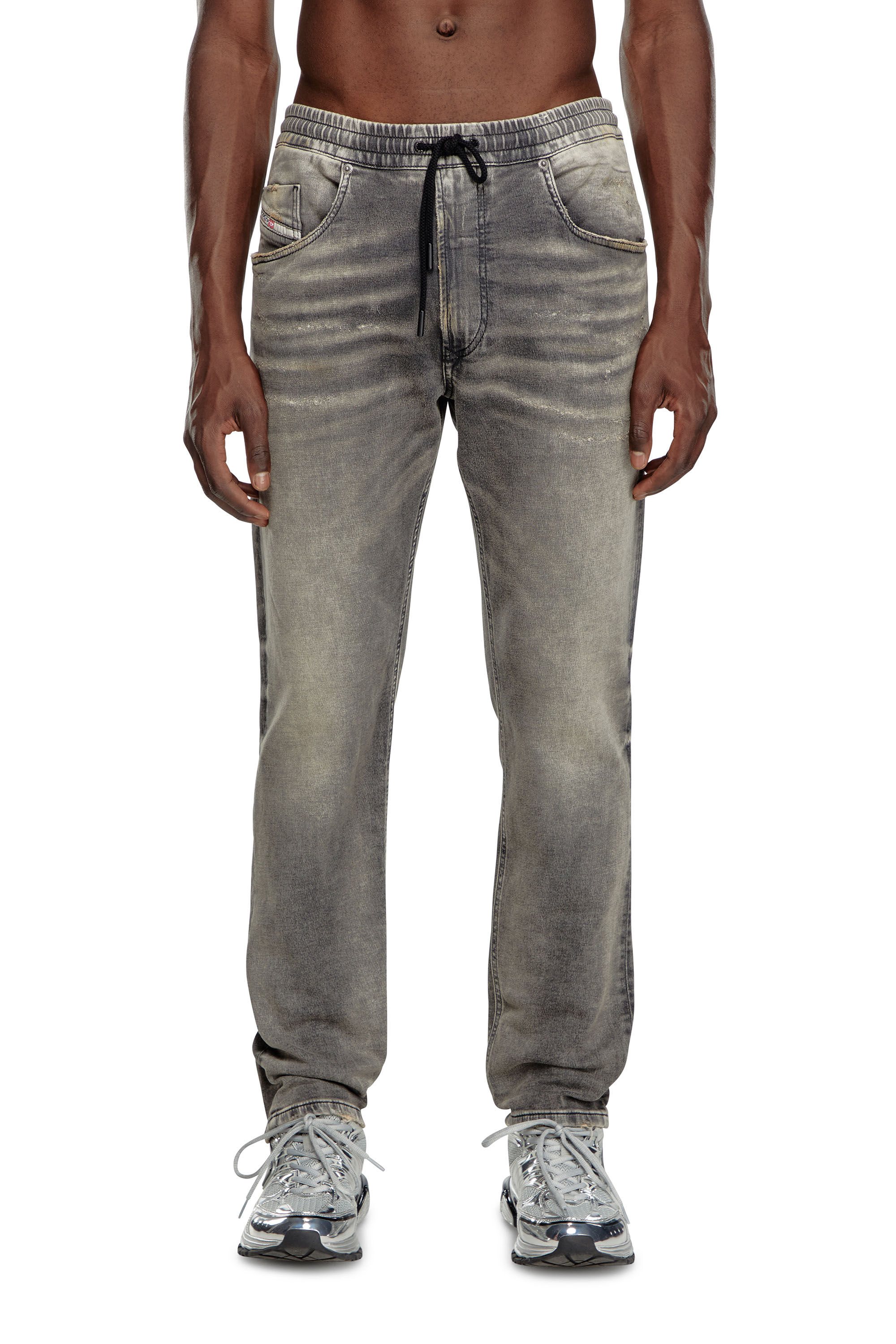 Diesel - Male's Regular 2030 D-Krooley Joggjeans® 068LQ, Grey - 3