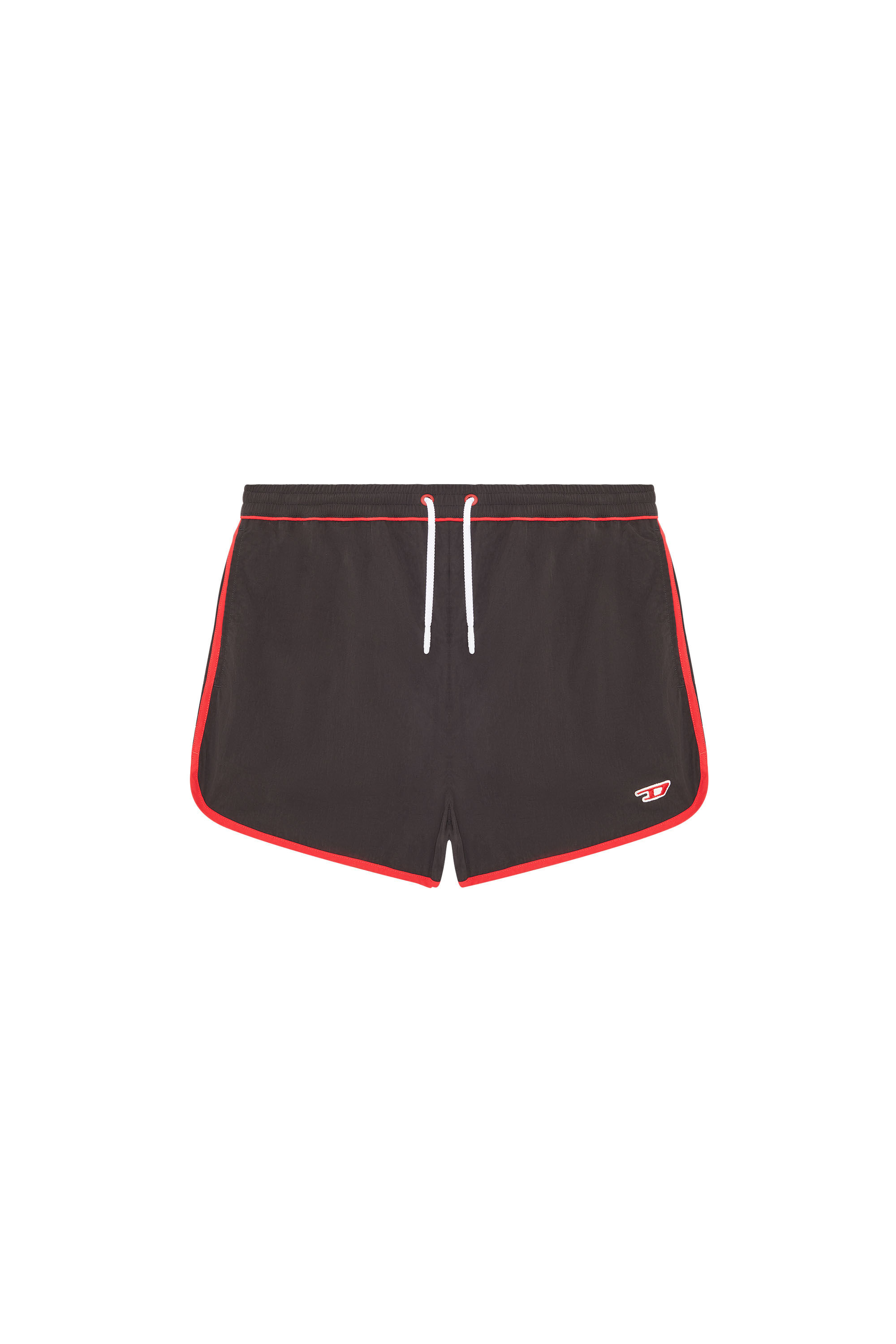 Diesel - BMBX-JESPER, Short de bain en nylon délavé Homme in Noir - 1