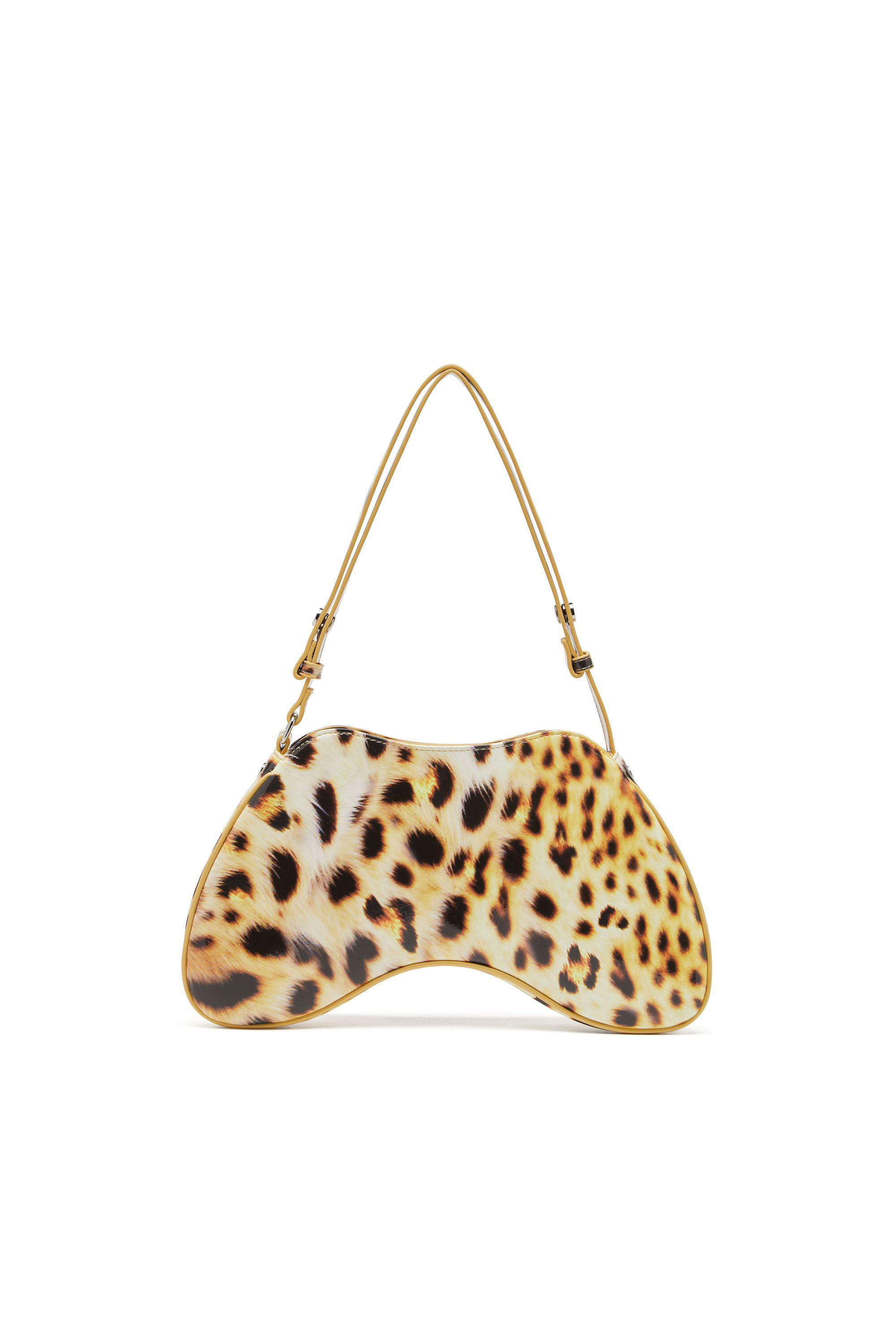 Diesel - PLAY SHOULDER, Play-Sac à bandoulière brillant Femme in Jaune - 3