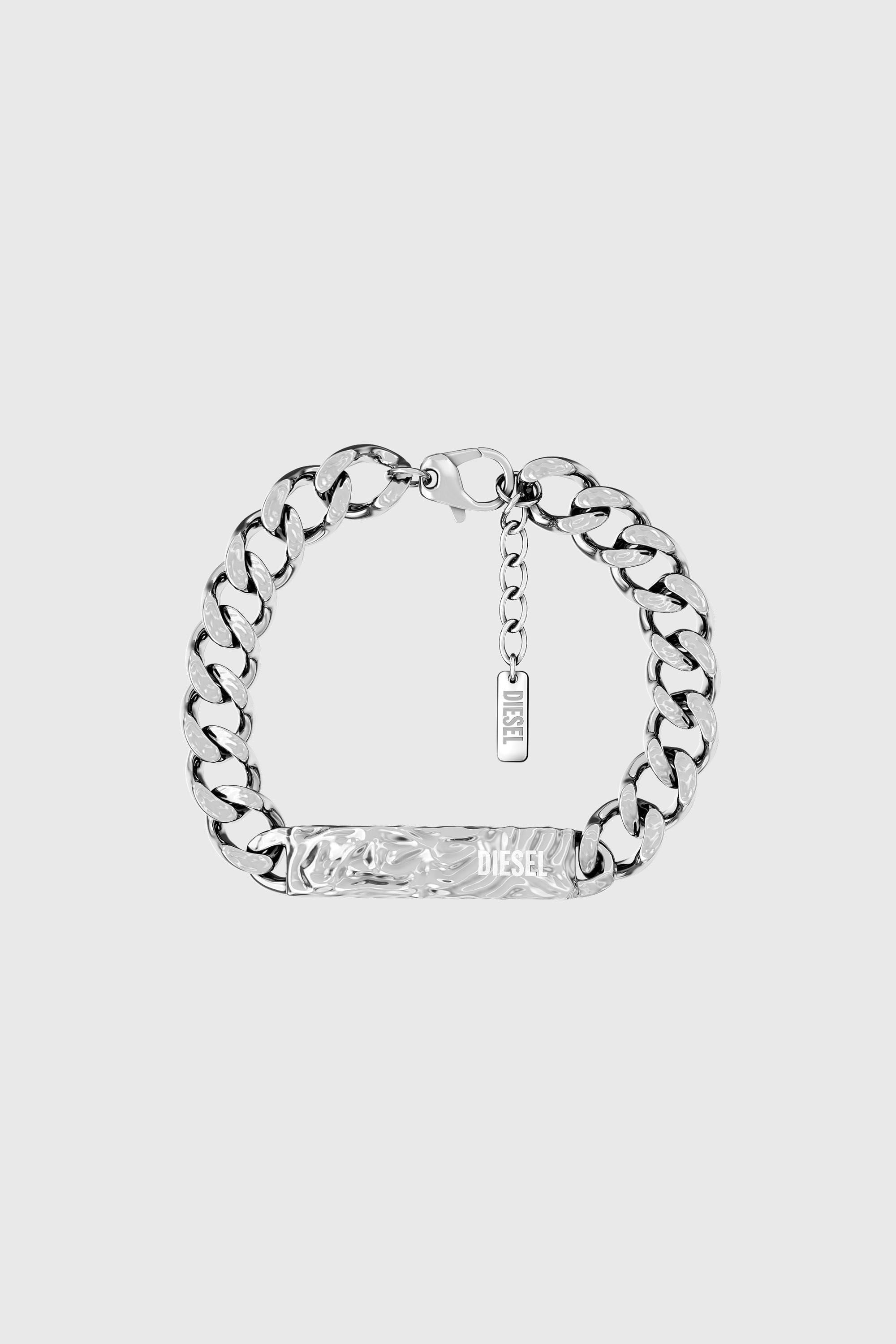 Diesel - DX1732040, Pulsera ID de acero inoxidable Unisex in Plateado - 1
