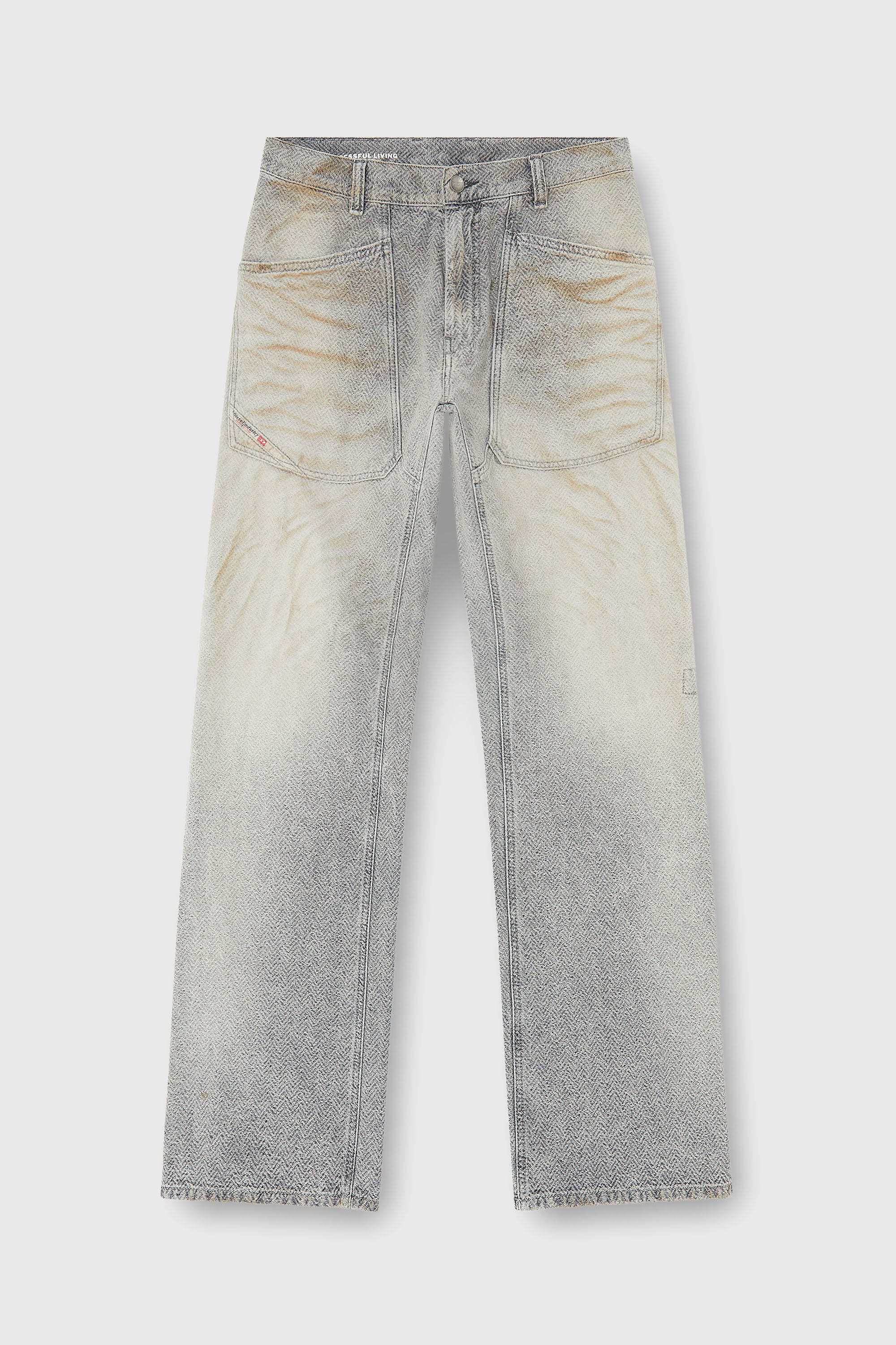 Diesel - Man's Relaxed Jeans D-Zeta 09Q11, Grey - 6