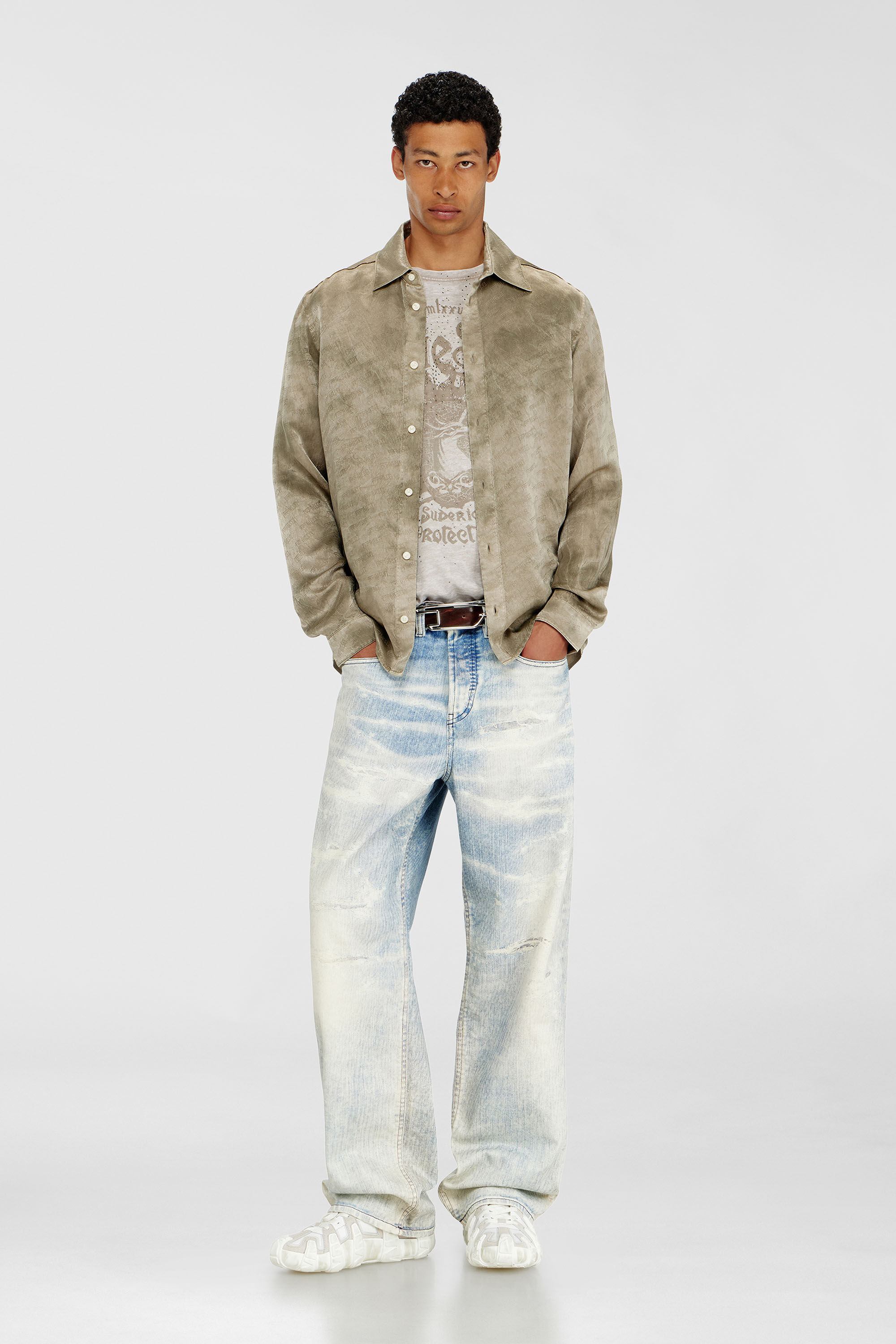 Diesel - Man's Relaxed Jeans 2001 D-Macro 09R69, Light Blue - 1