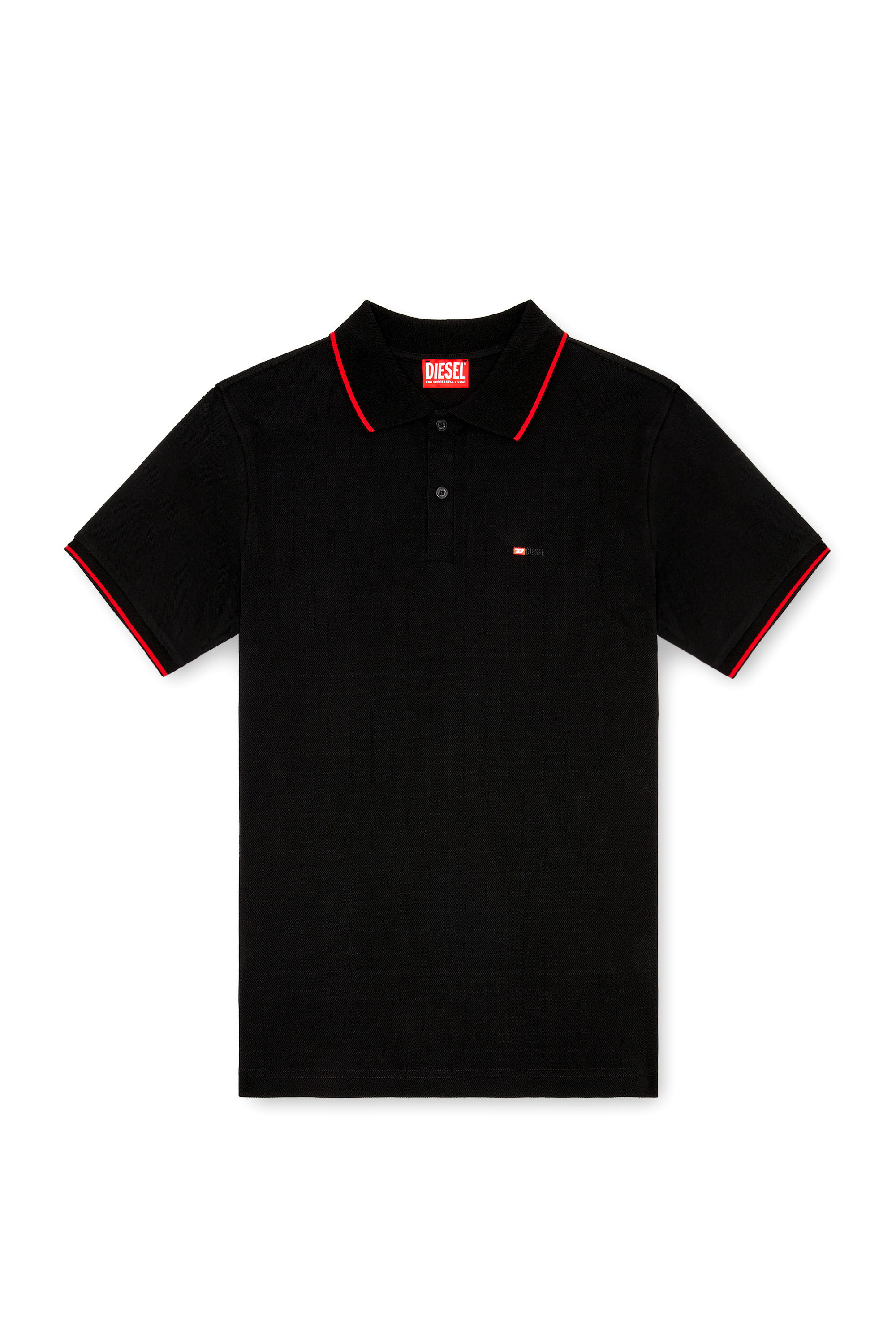 Tシャツ・カットソー DIESEL T-PERIOR MICRO Polo Shirt Black A150330JMAD9XX A15033 Men's Polo shirt with micro Diesel embroidery | Black | Diesel