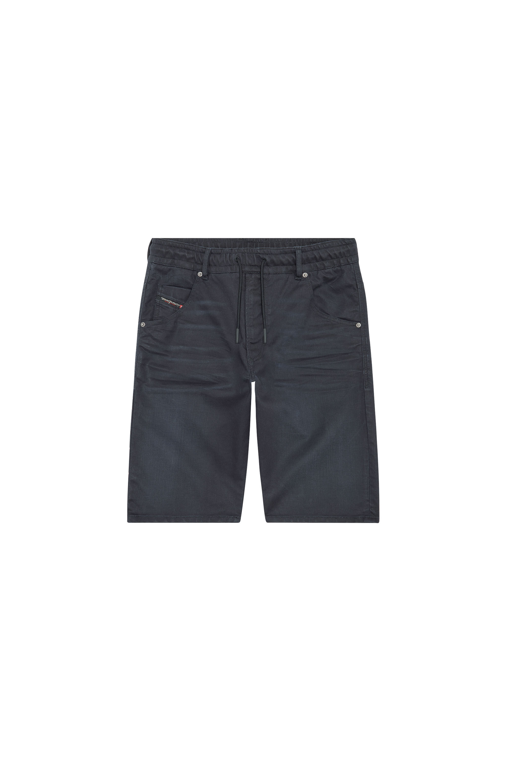 Diesel - D-KROOSHORT-Z JOGGJEANS, Male's Shorts in JoggJeans® in Black/Dark Grey - 2