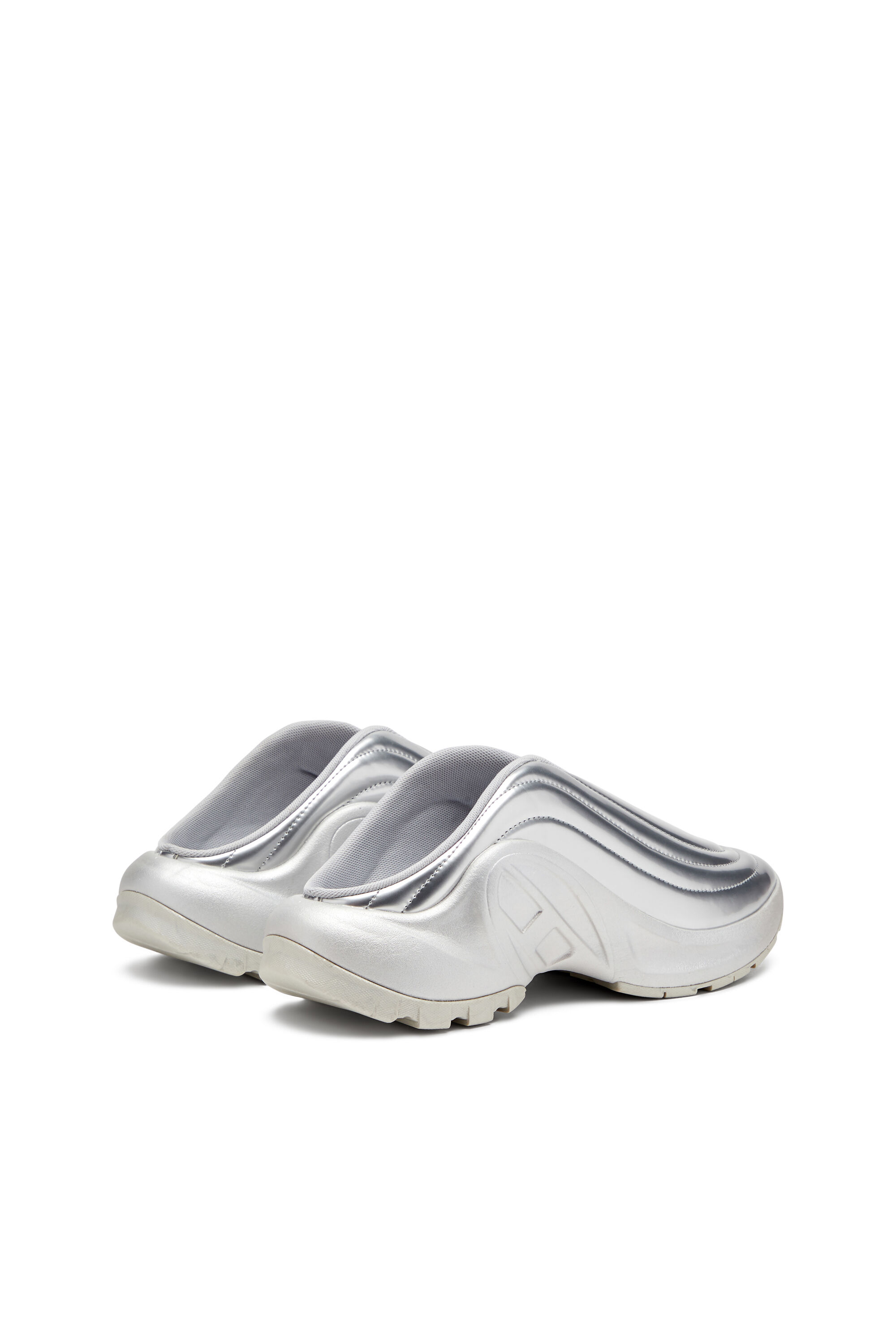 Women's S-D-Runner-Metallic mules | Silver | Diesel