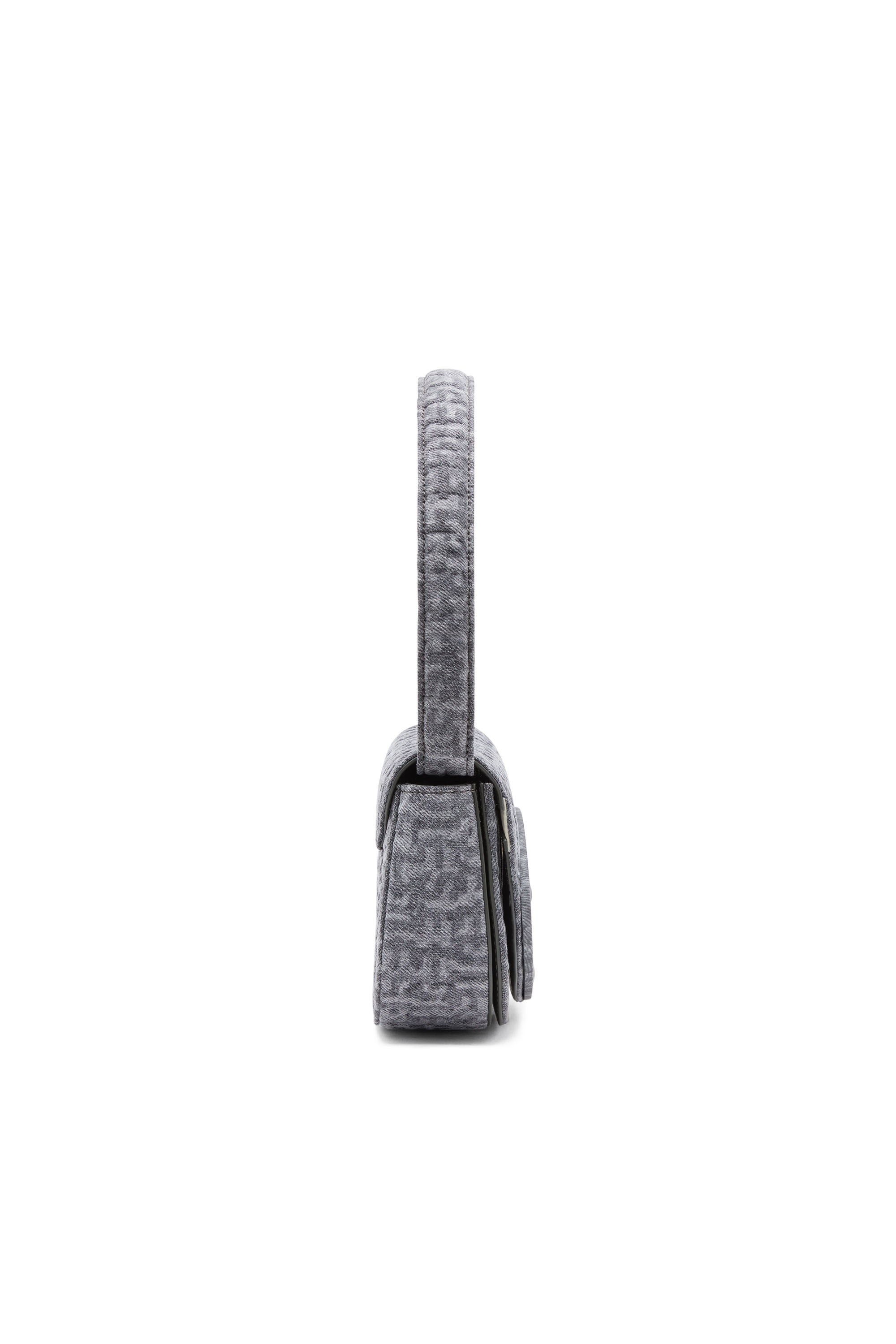 Diesel - 1DR, 1DR - Sac iconique à bandoulière en denim imprimé monogramme Femme in Gris - 4