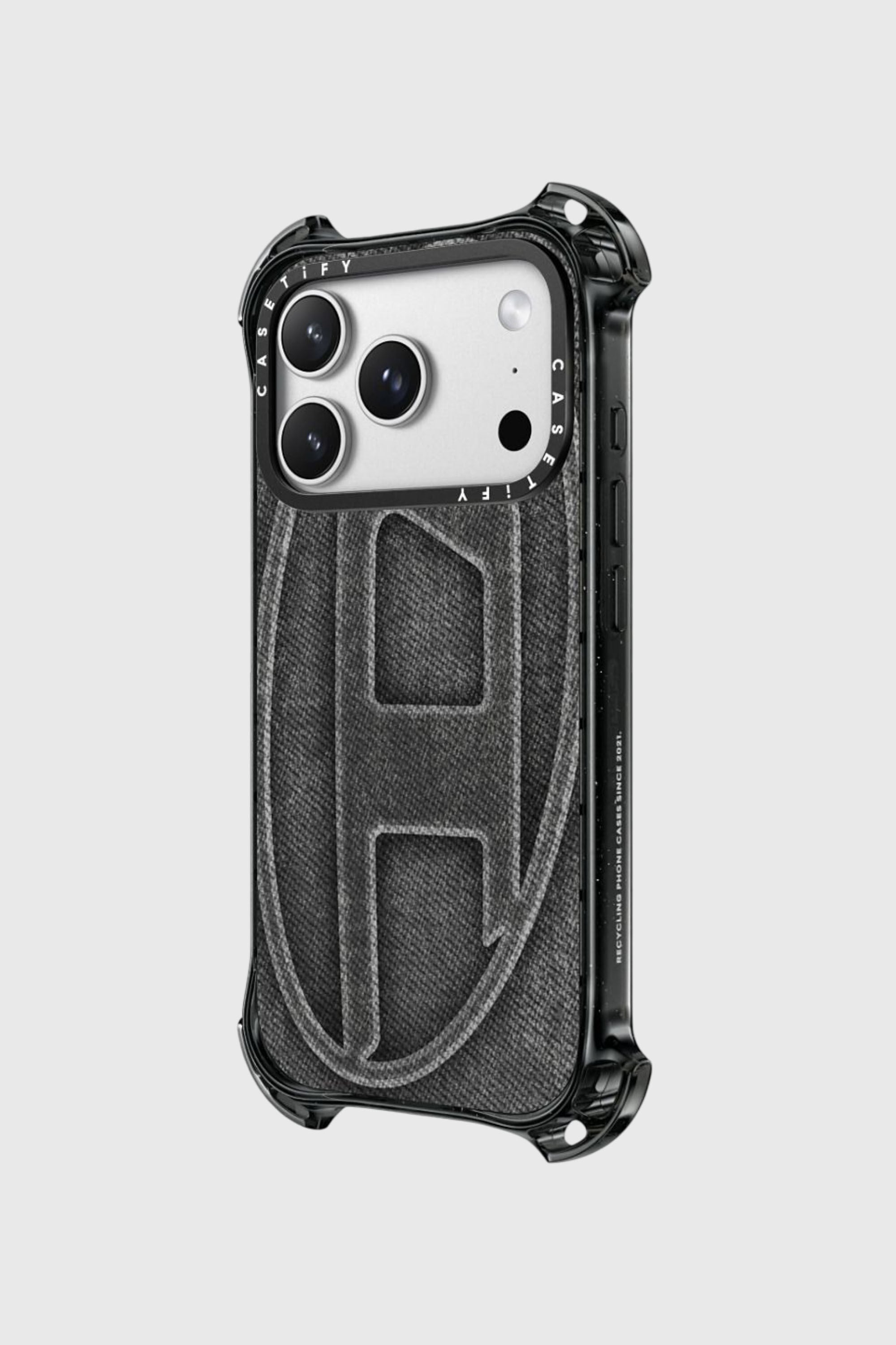 Diesel - 60591 MOULDED CASE, Funda Oval D bounce por iPhone 17 Pro Unisex in Negro - 2