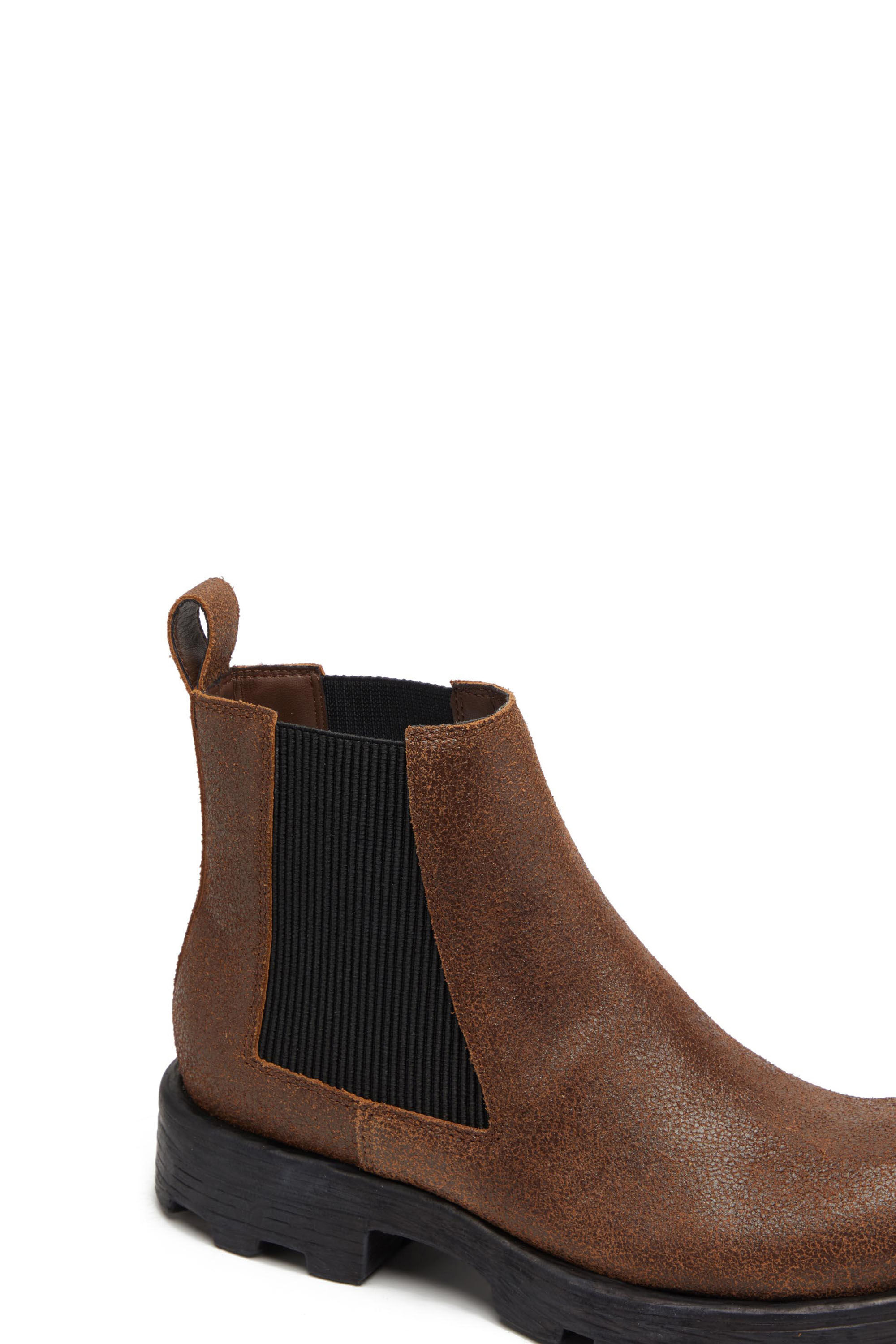 Diesel - D-HAMMER LCH, Male's D-Hammer LCH - Chelsea boots in cracked leather in Brown - 4