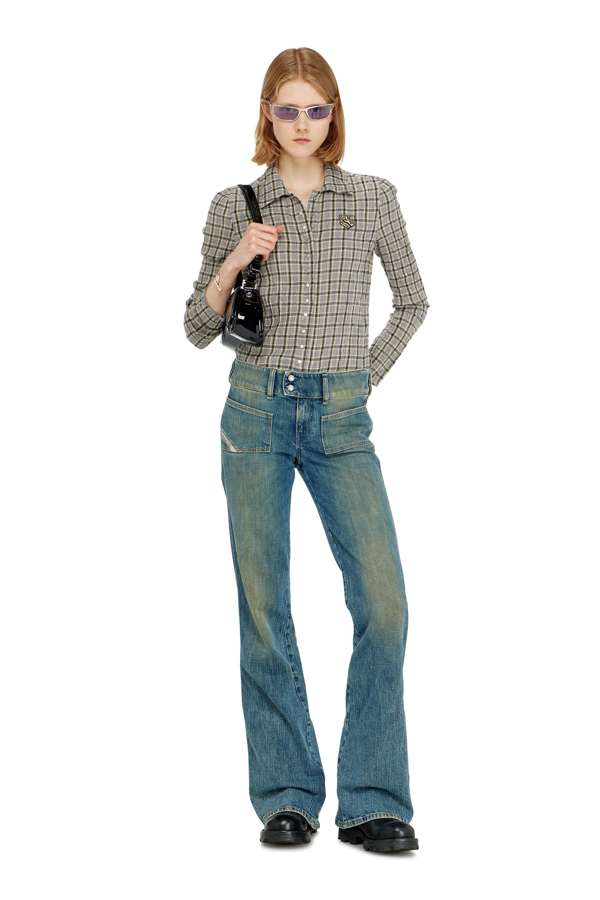 Women's Bootcut Jeans | Low Waist D-Hush | Medium blue | Diesel US