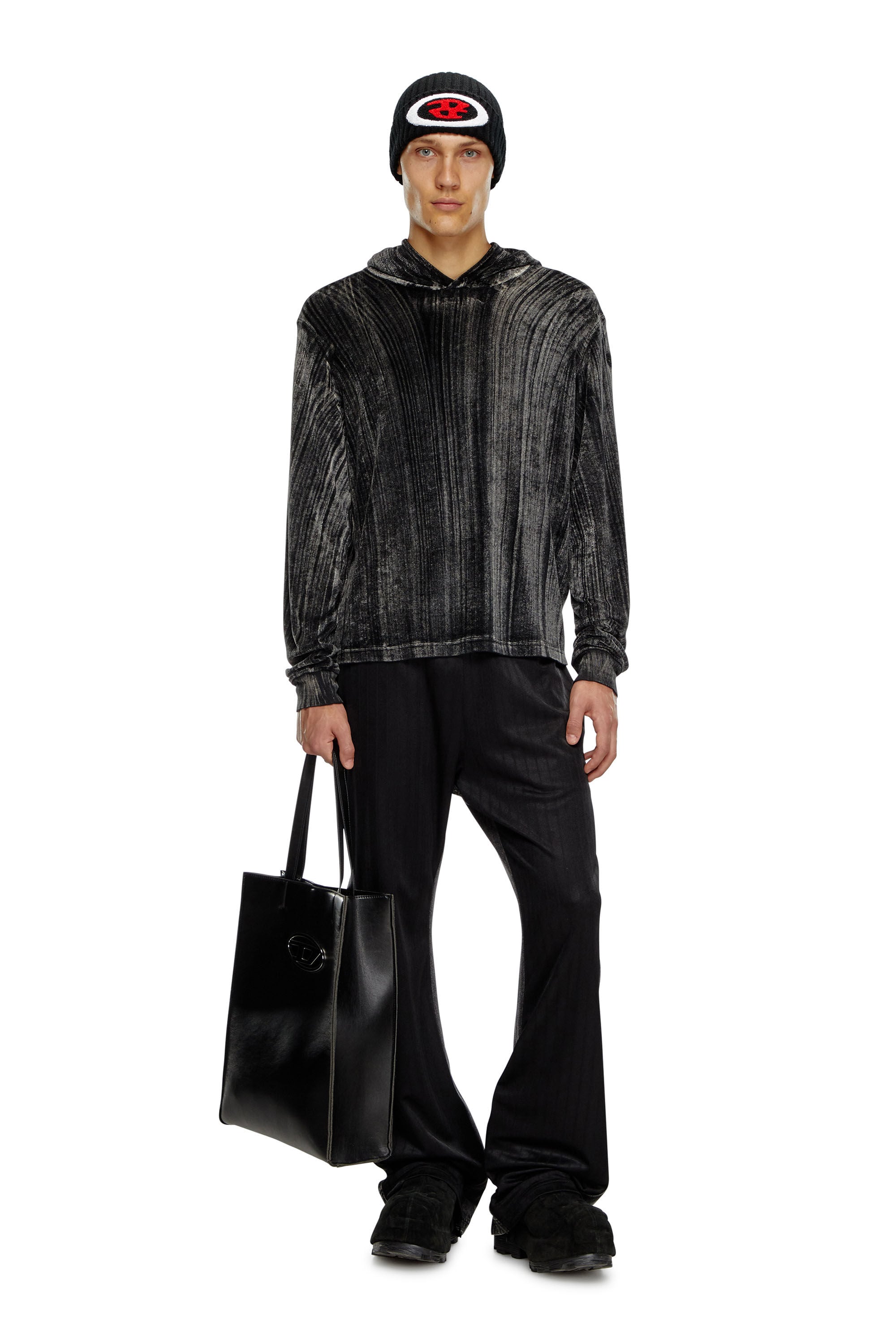 Diesel - HOLI-D SHOPPER X, Holi-D Shopper X - Bolso de neopreno reforzado Unisex in Negro - 6