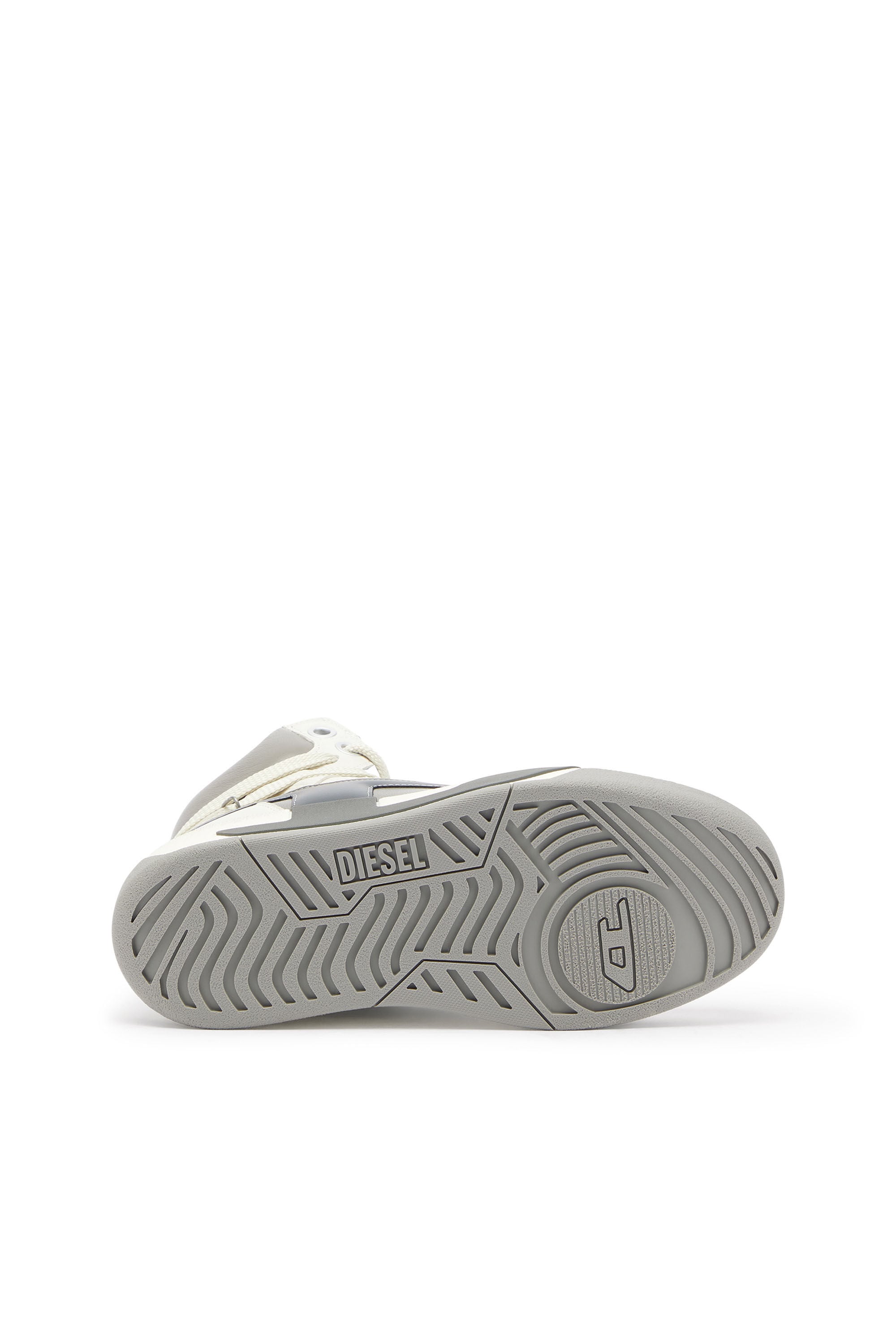 Men's S-D-Ollie - High-top leather sneakers with D logo | White