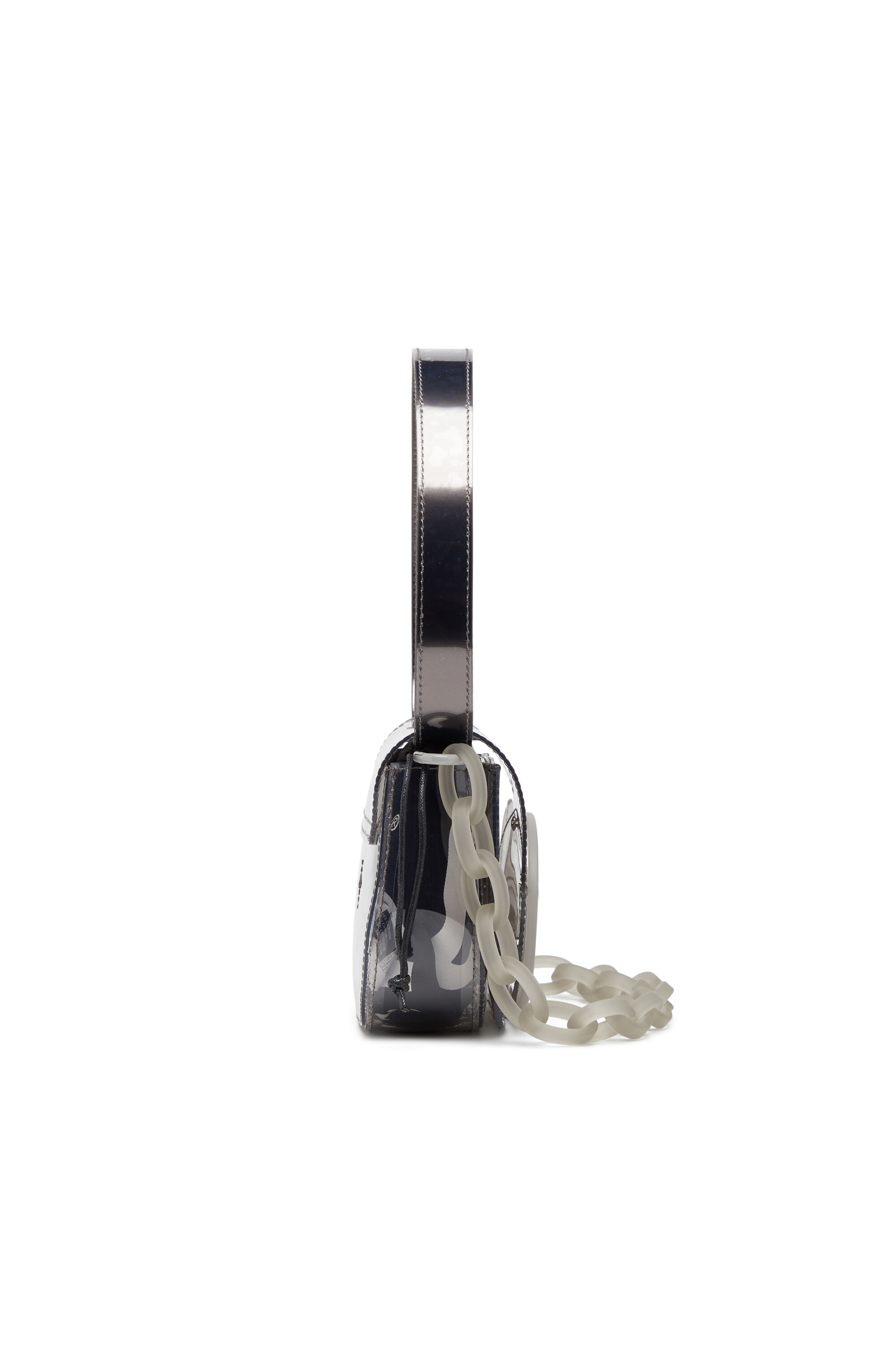 Diesel - 1DR, Female's 1DR-Iconic shoulder bag in transparent TPU in Grey - 5
